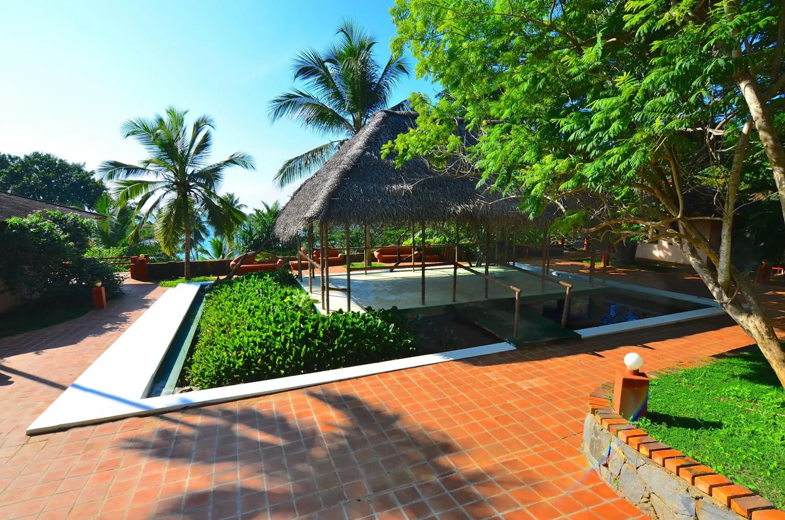 Garden, Balcony/Terrace in Eva Lanka Hotel - Beach & Wellness