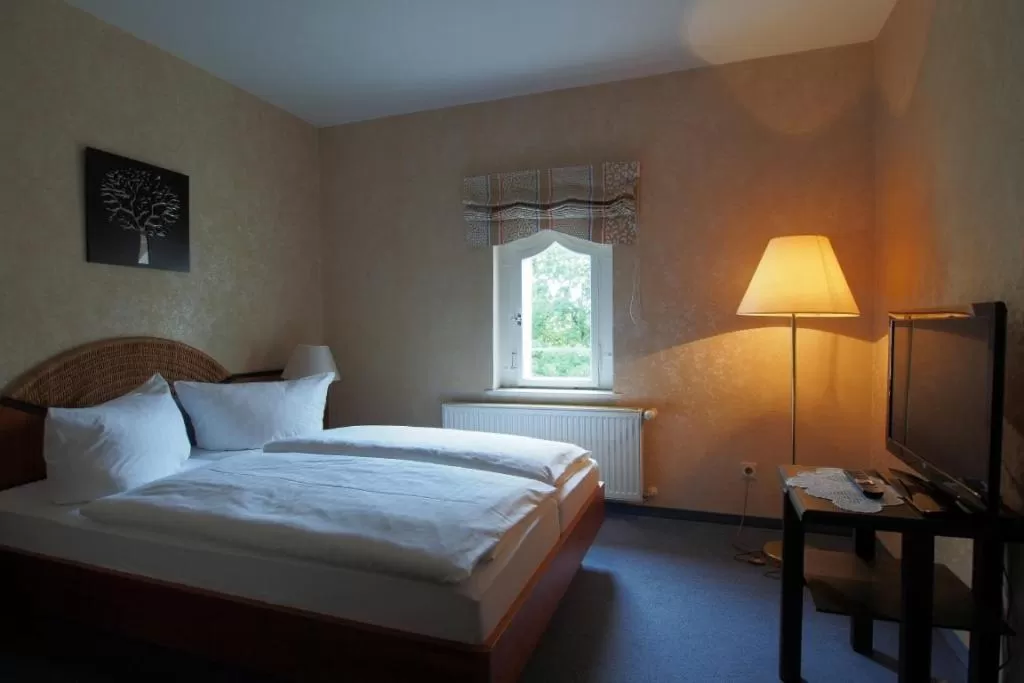 Bed in Hotel Schlossvilla Derenburg