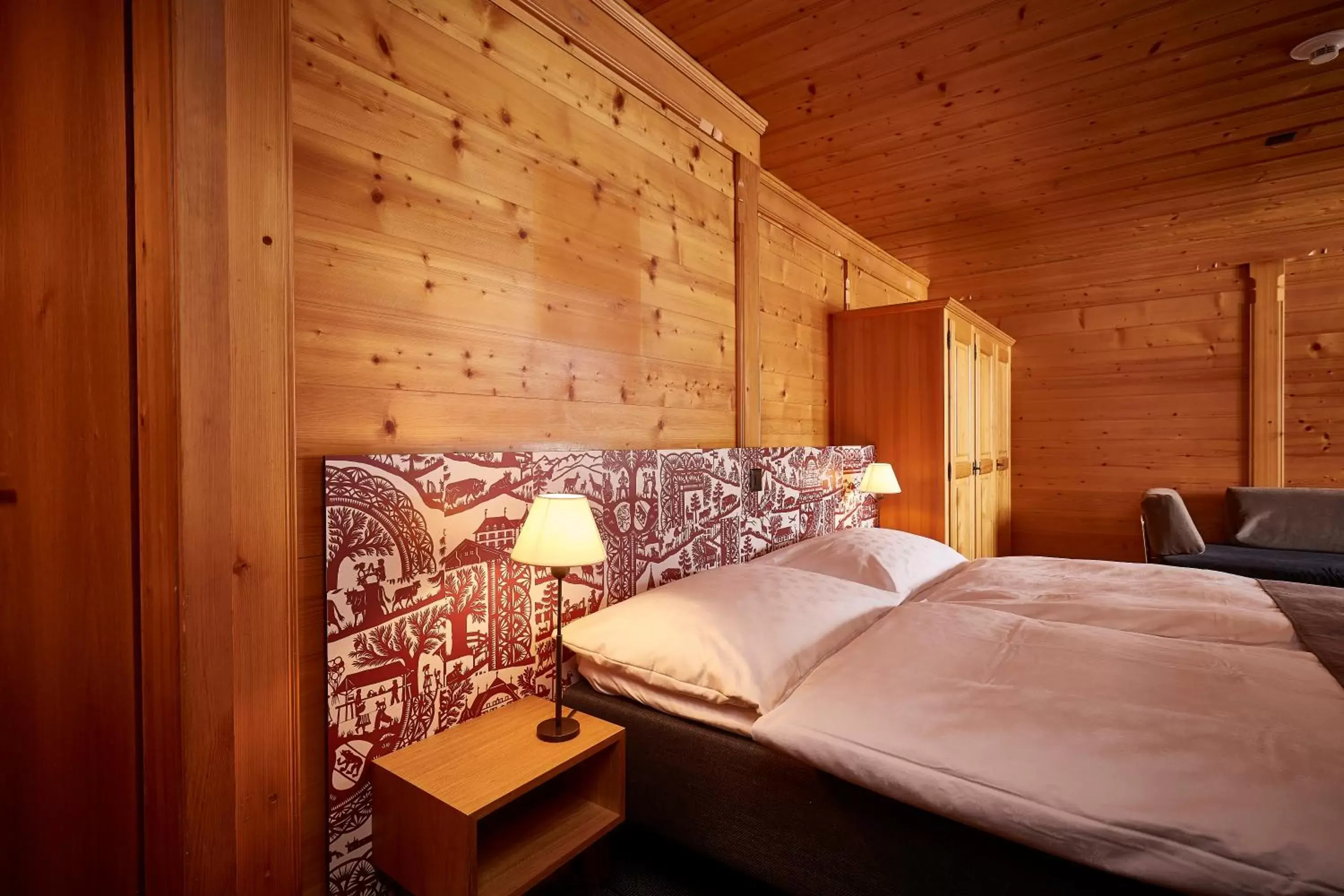 Bedroom, Bed in Hotel Landhaus