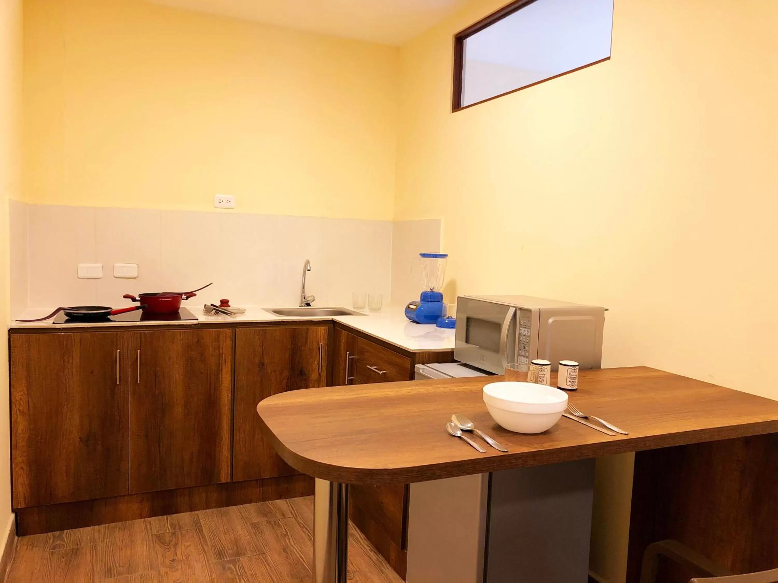 Kitchen or kitchenette in Apart Cayambe