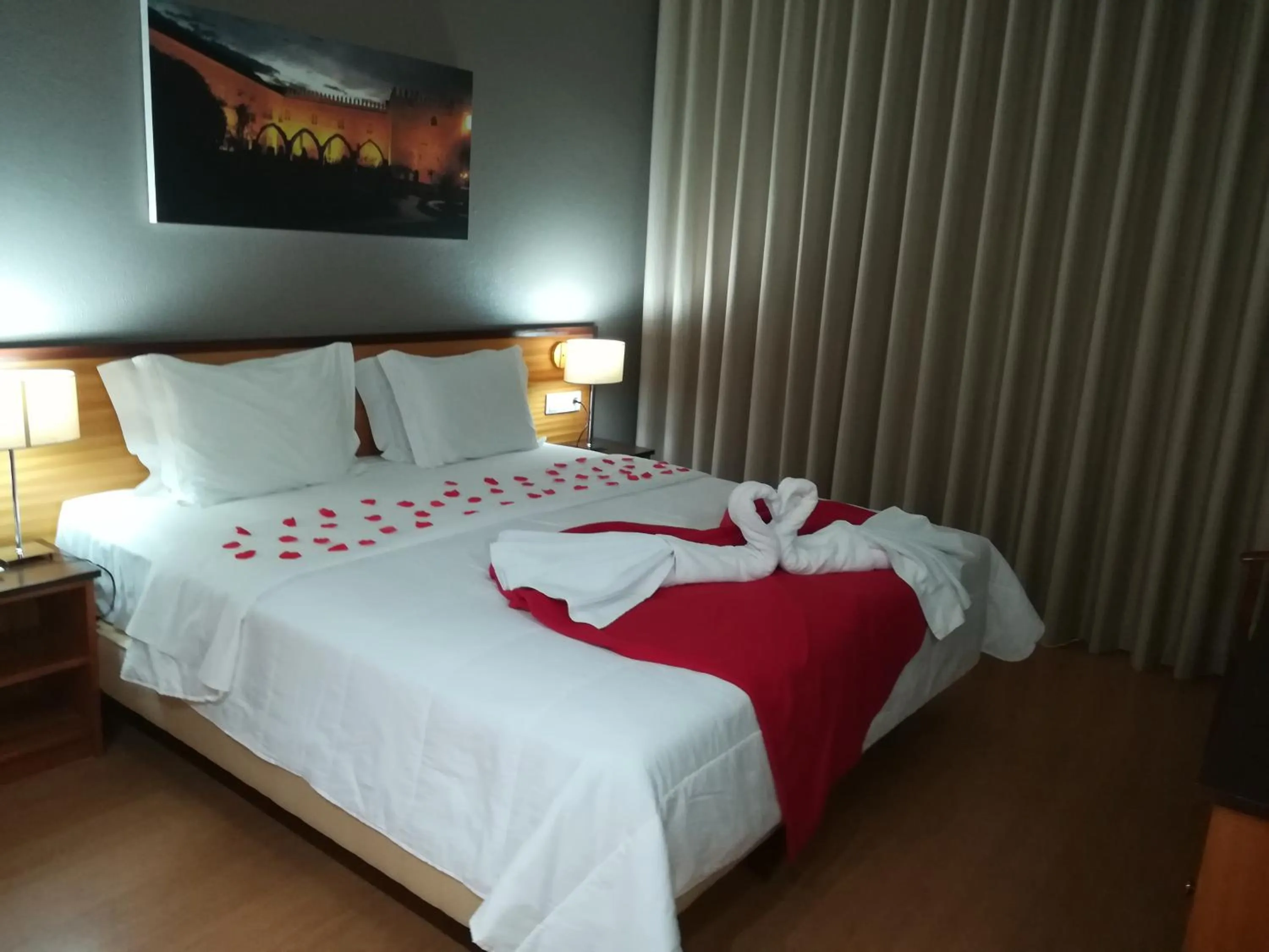 Bed in Hotel Dom Vilas