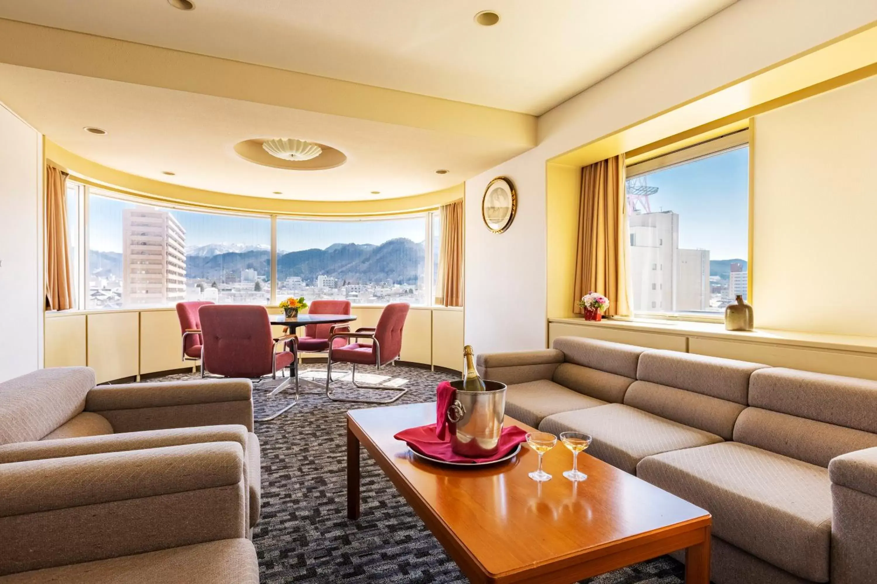 Living room, Seating Area in Yamagata Grand Hotel
