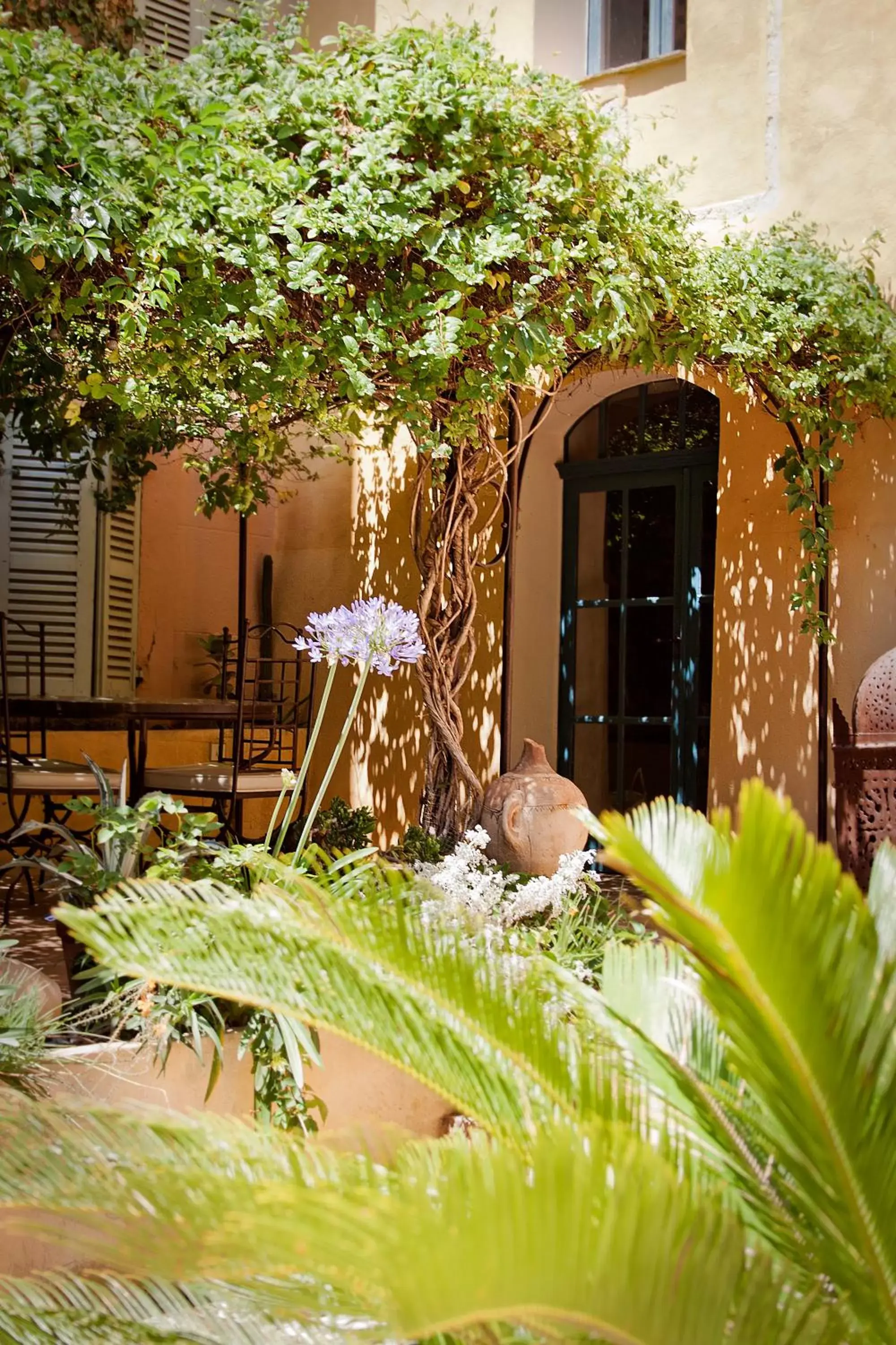 Facade/entrance, Patio/Outdoor Area in Maison Saint Louis avec Jacuzzi