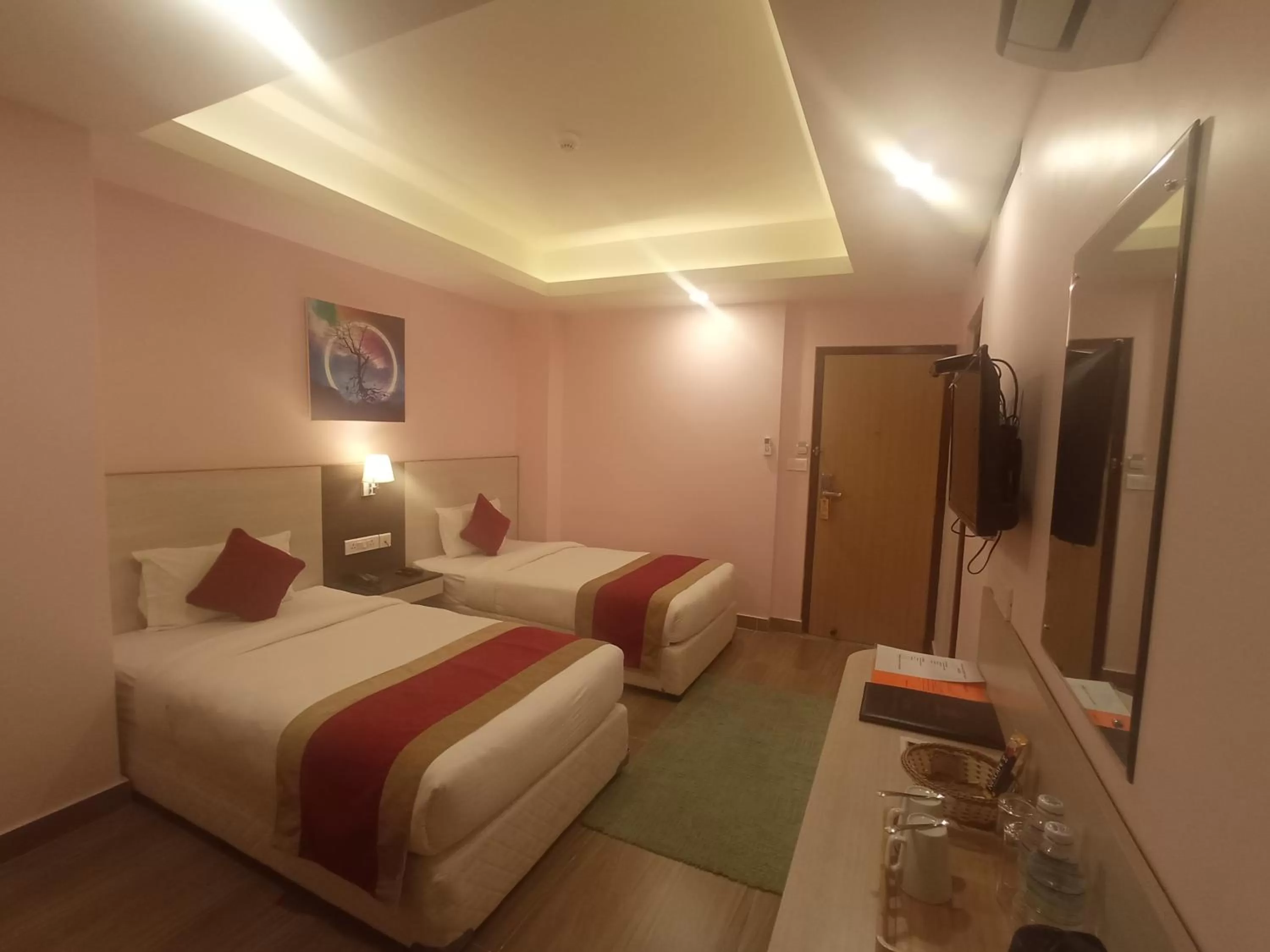 Photo of the whole room, Bed in Hotel Krishna Kathmandu