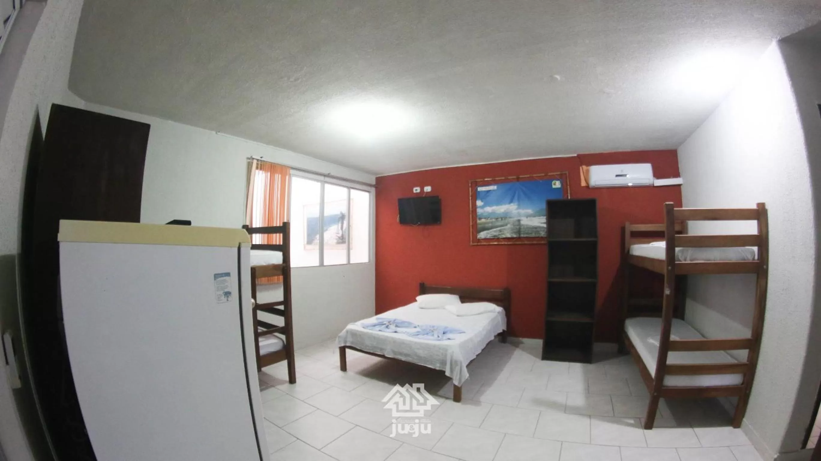 Bed in Pousada Ju&Ju à 400 mts DA PRAIA