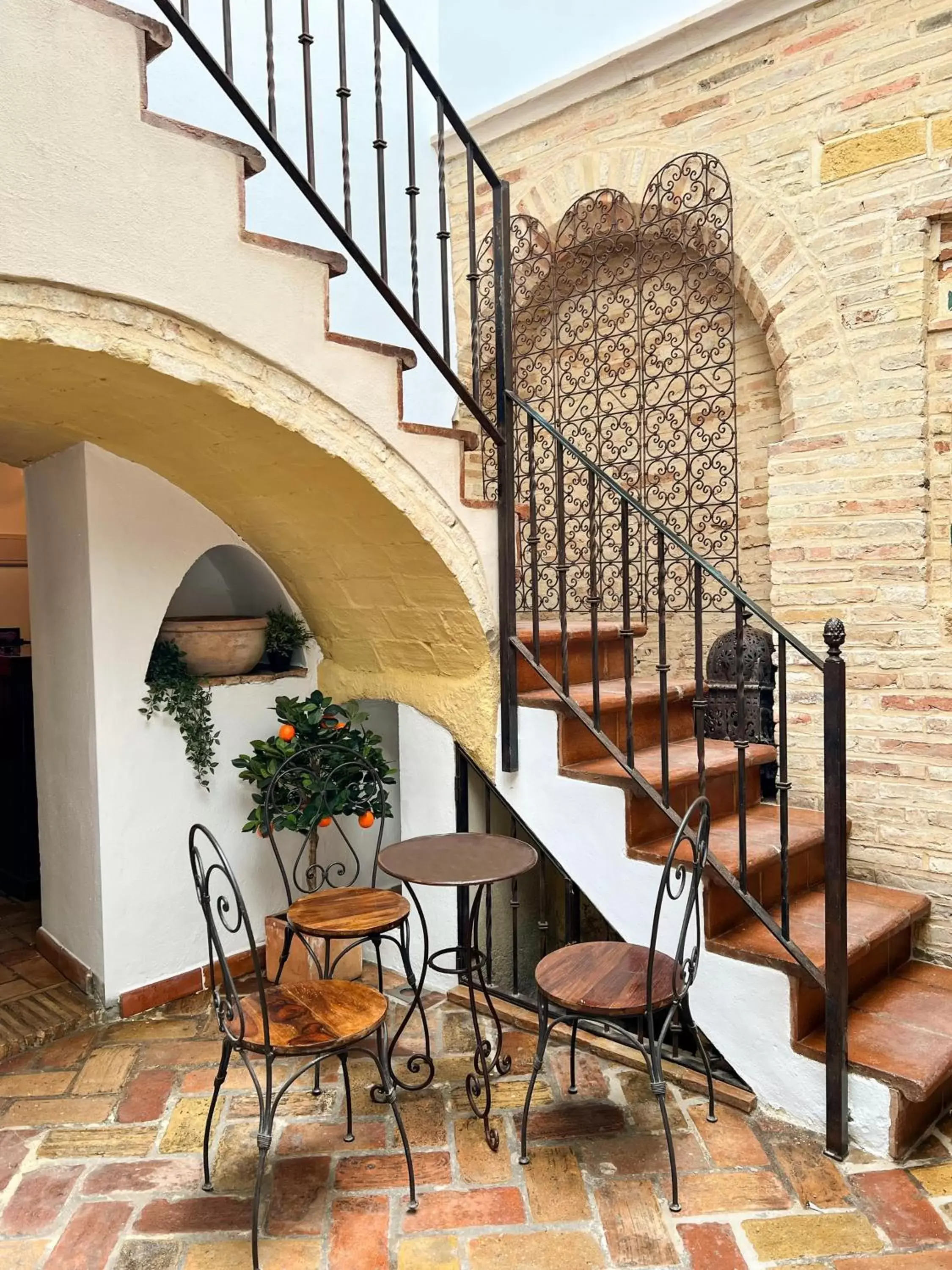 Inner courtyard view in Hotel Servilia