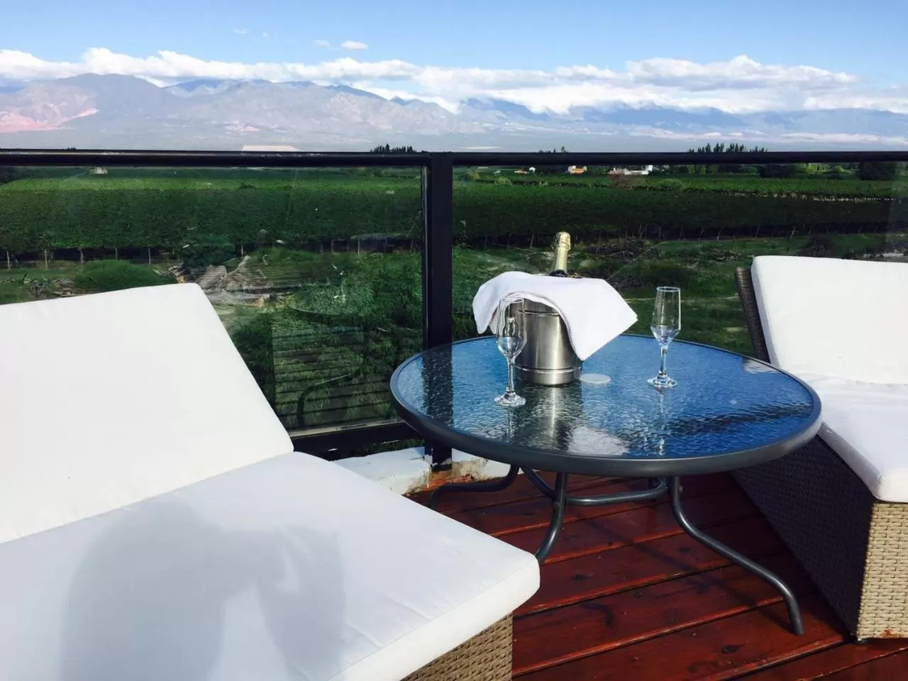 Balcony/Terrace in Hostal Andino - Adults Only