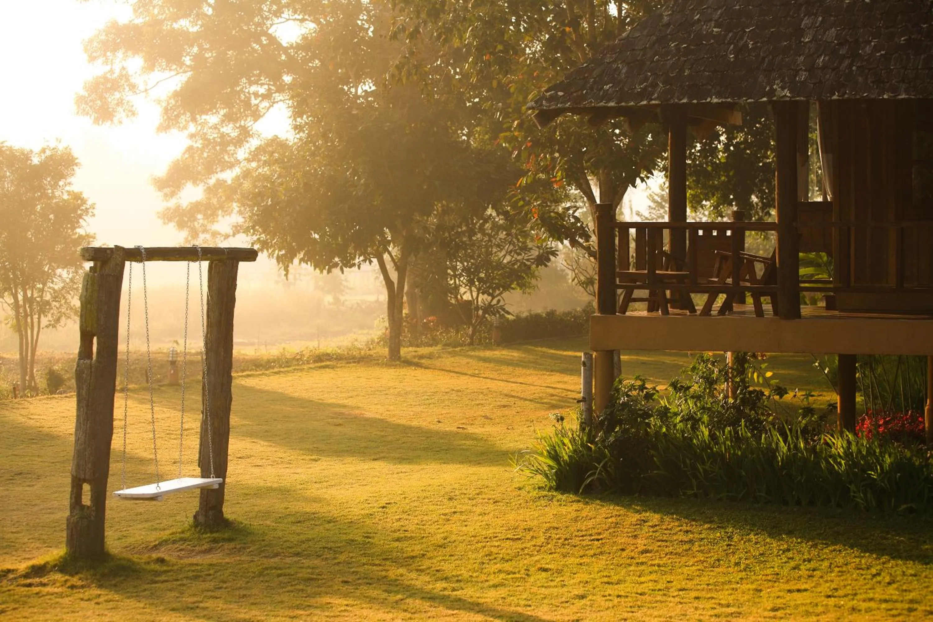 Garden view in Belle Villa Resort, Pai