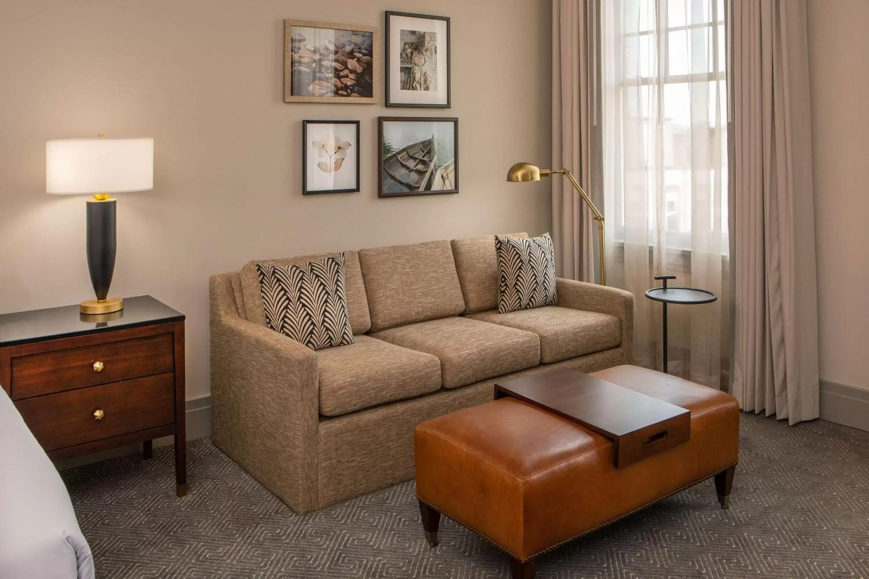 Living room in The Virginian Lynchburg, Curio Collection By Hilton Living room in The Virginian Lynchburg, Curio Collection By Hilton