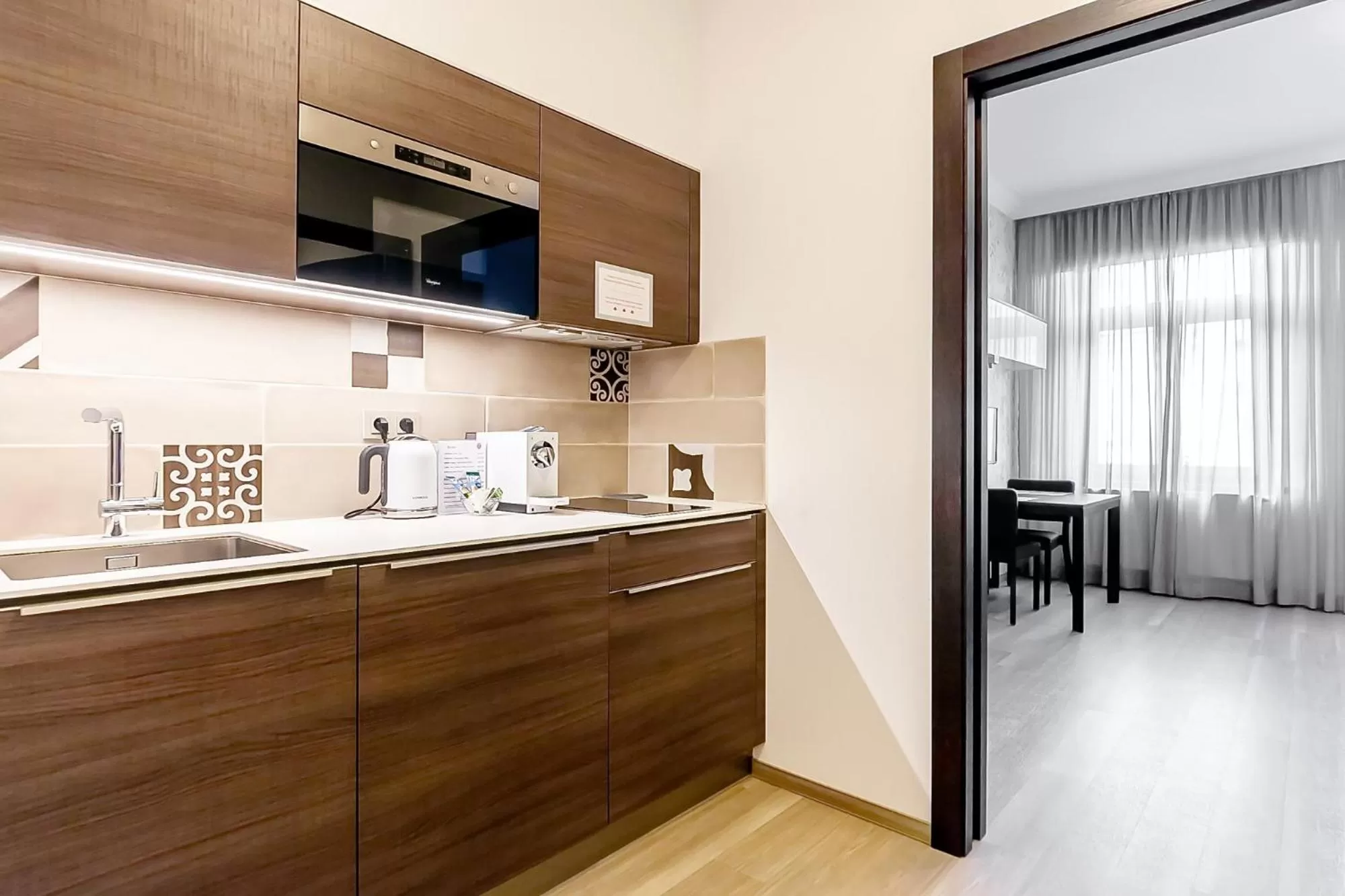 Kitchen or kitchenette in VINOHRADSKY DUM Residence