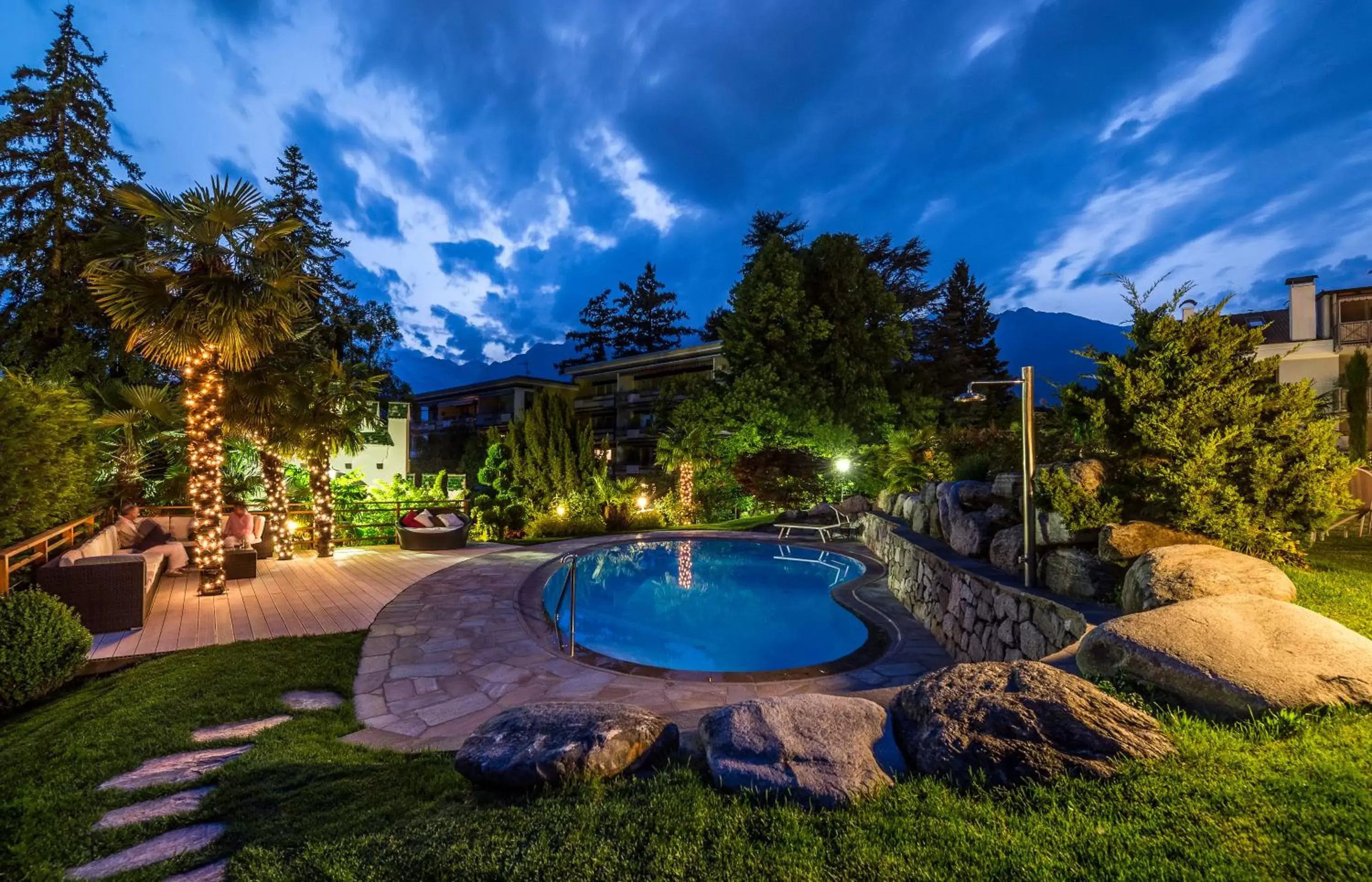 Pool view, Swimming Pool in Hotel Sonnenburg