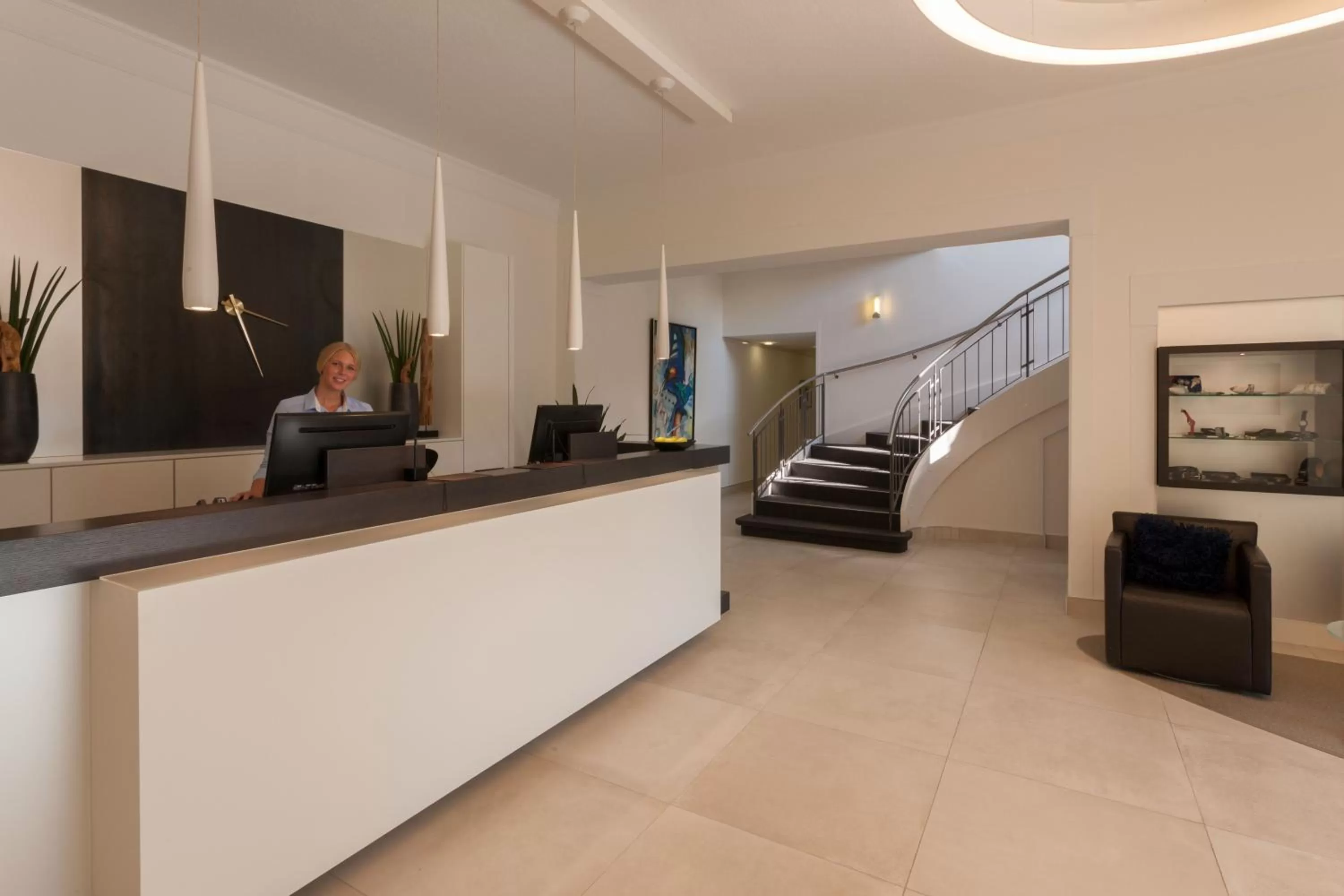 Lobby or reception in Hotel am See