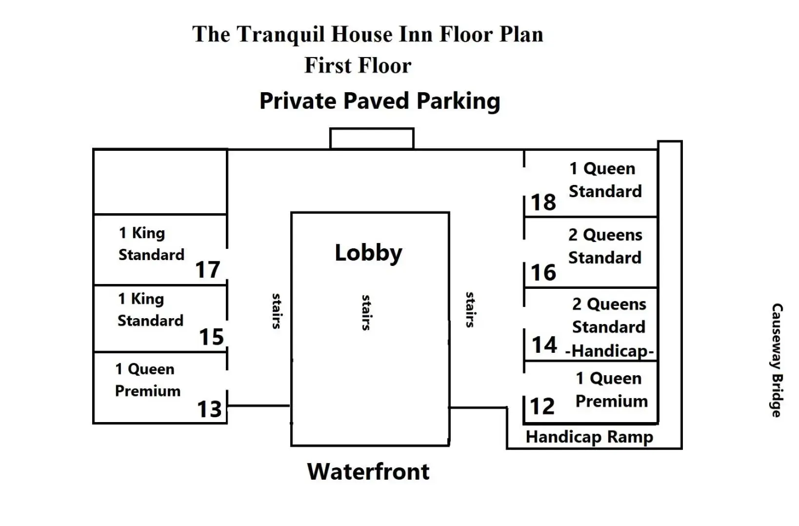 Floor Plan in The Tranquil House Inn