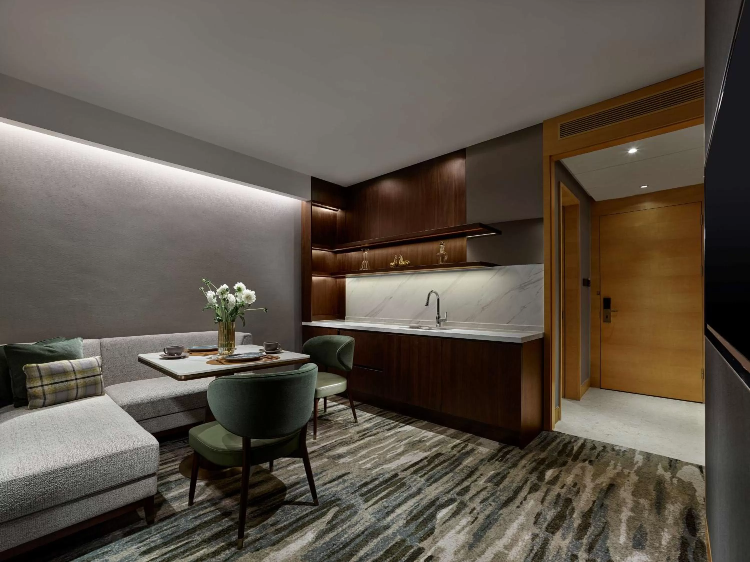 Living room in Hilton Shanghai Hongqiao