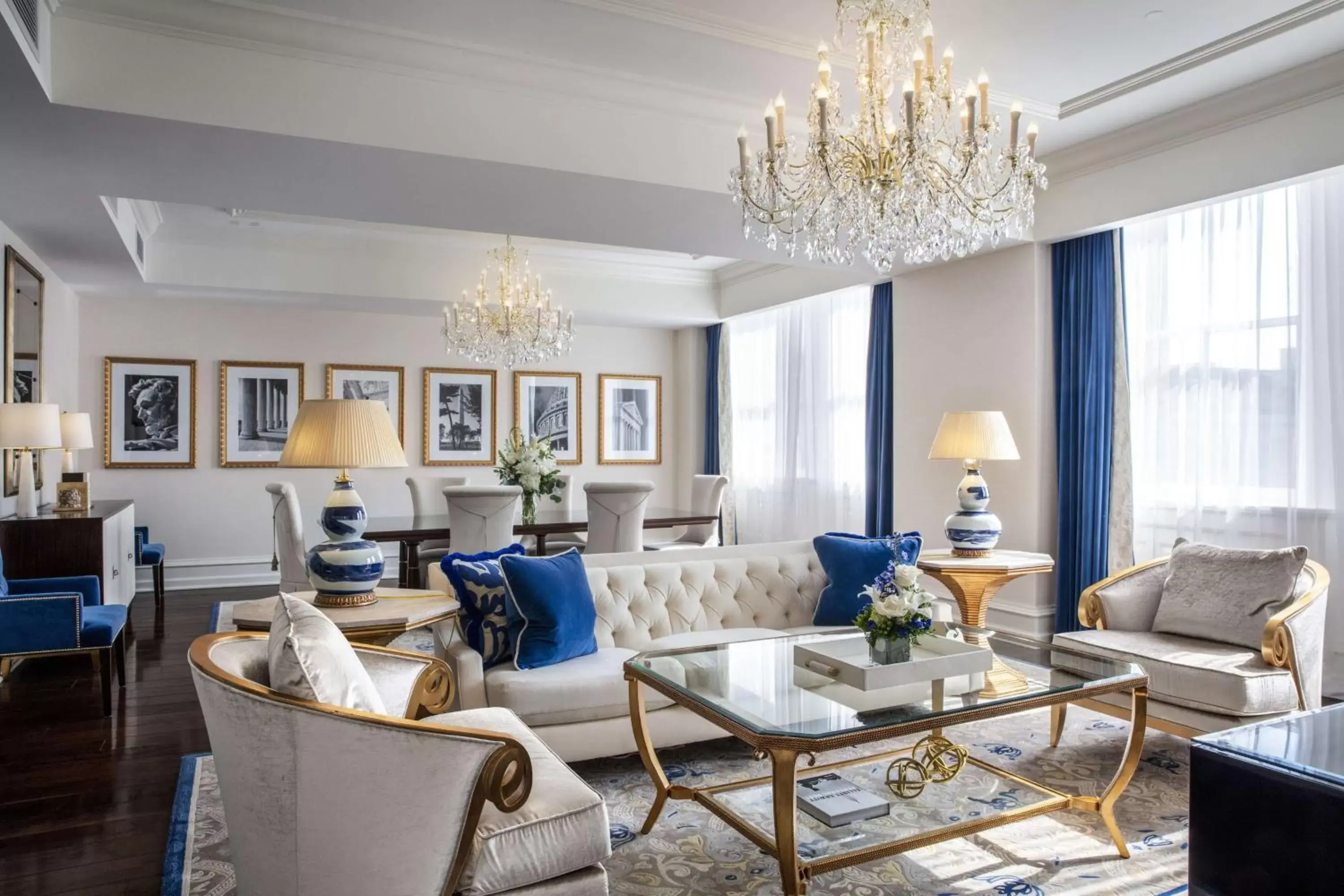 Living room, Seating Area in Waldorf Astoria Washington DC