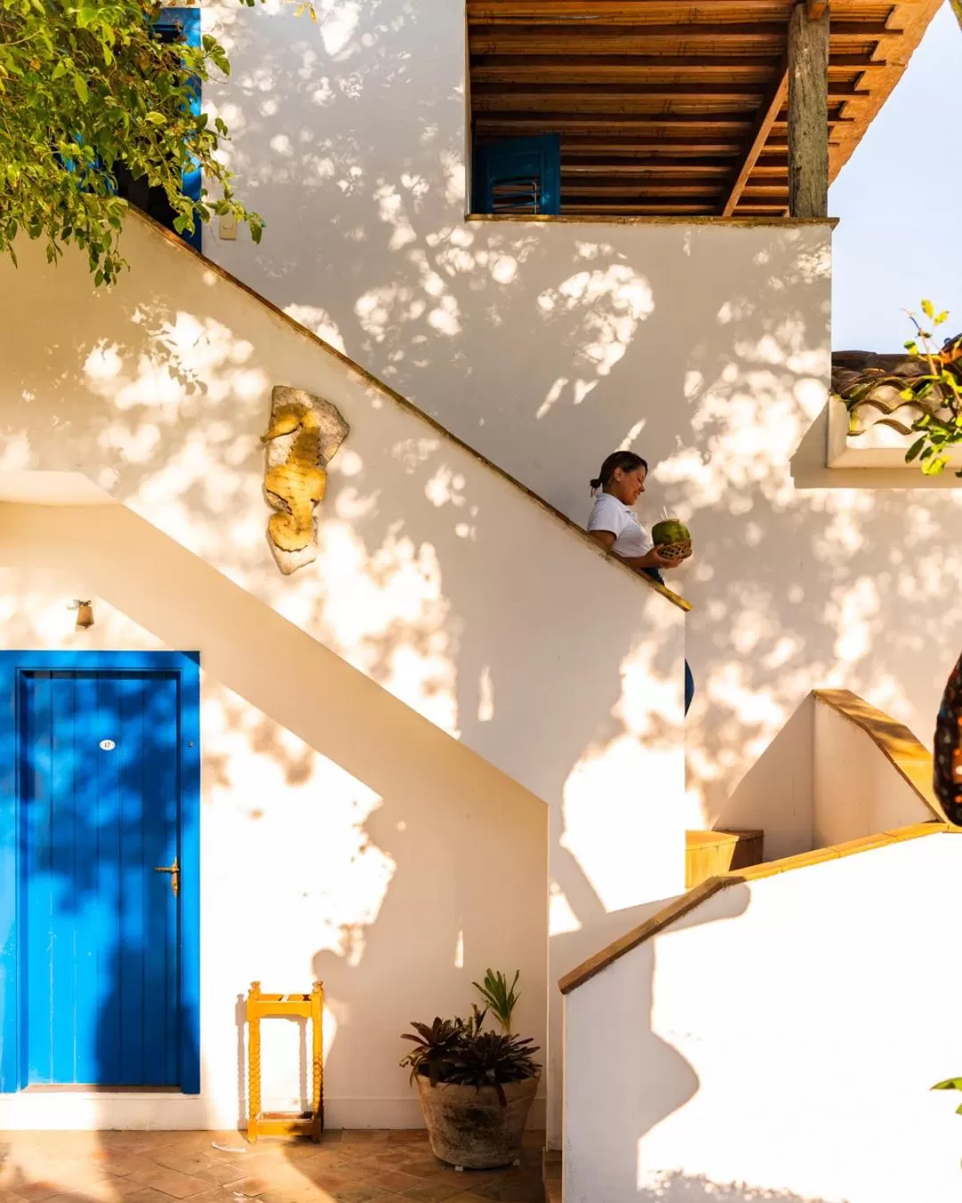 Inner courtyard view in Vila da Santa Hotel Boutique & Spa