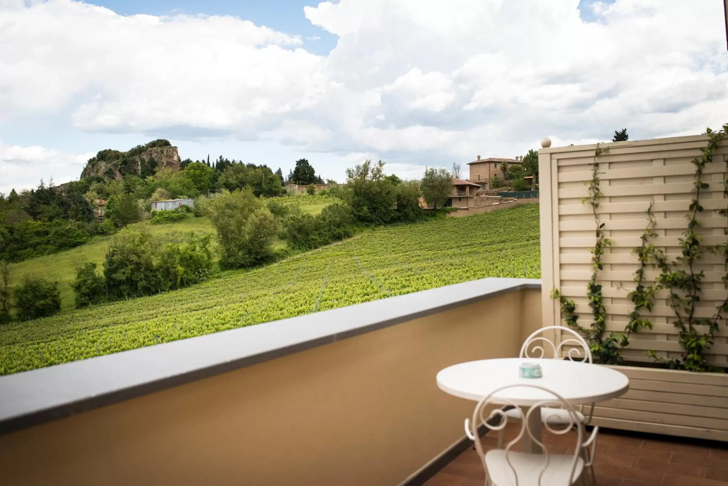 Landmark view, Balcony/Terrace in Altarocca Wine Resort Adults Only