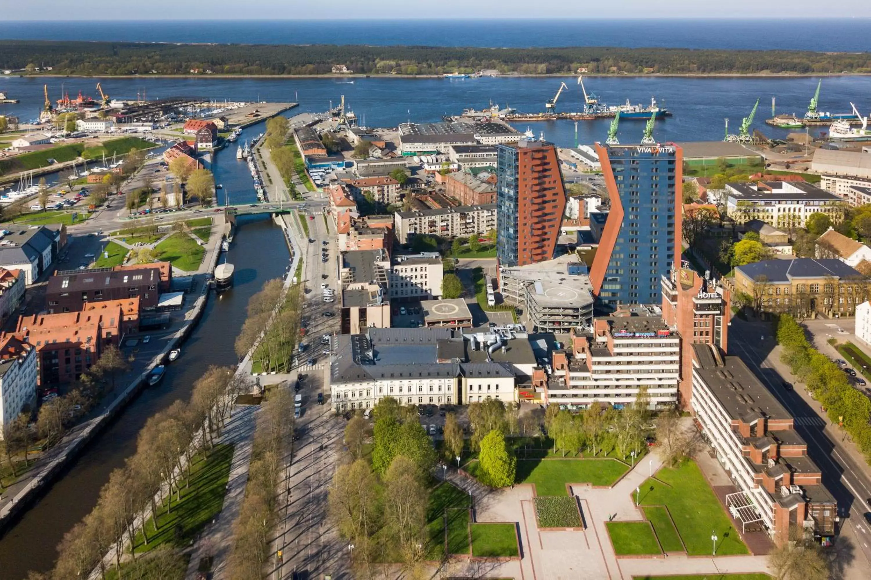 Property building, Bird's-eye View in Amberton Hotel Klaipeda