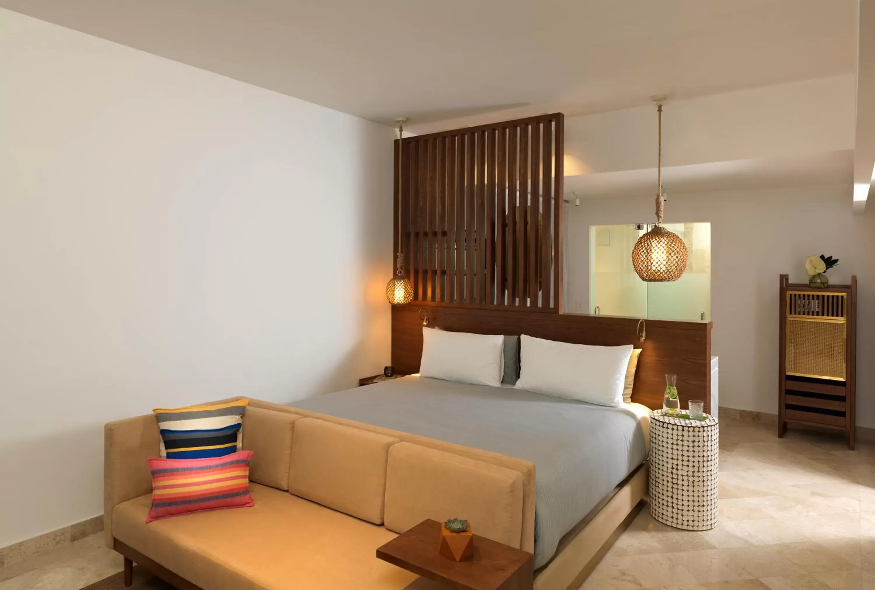 Seating area, Bed in ME Cabo by Meliá Seating area, Bed in ME Cabo by Meliá