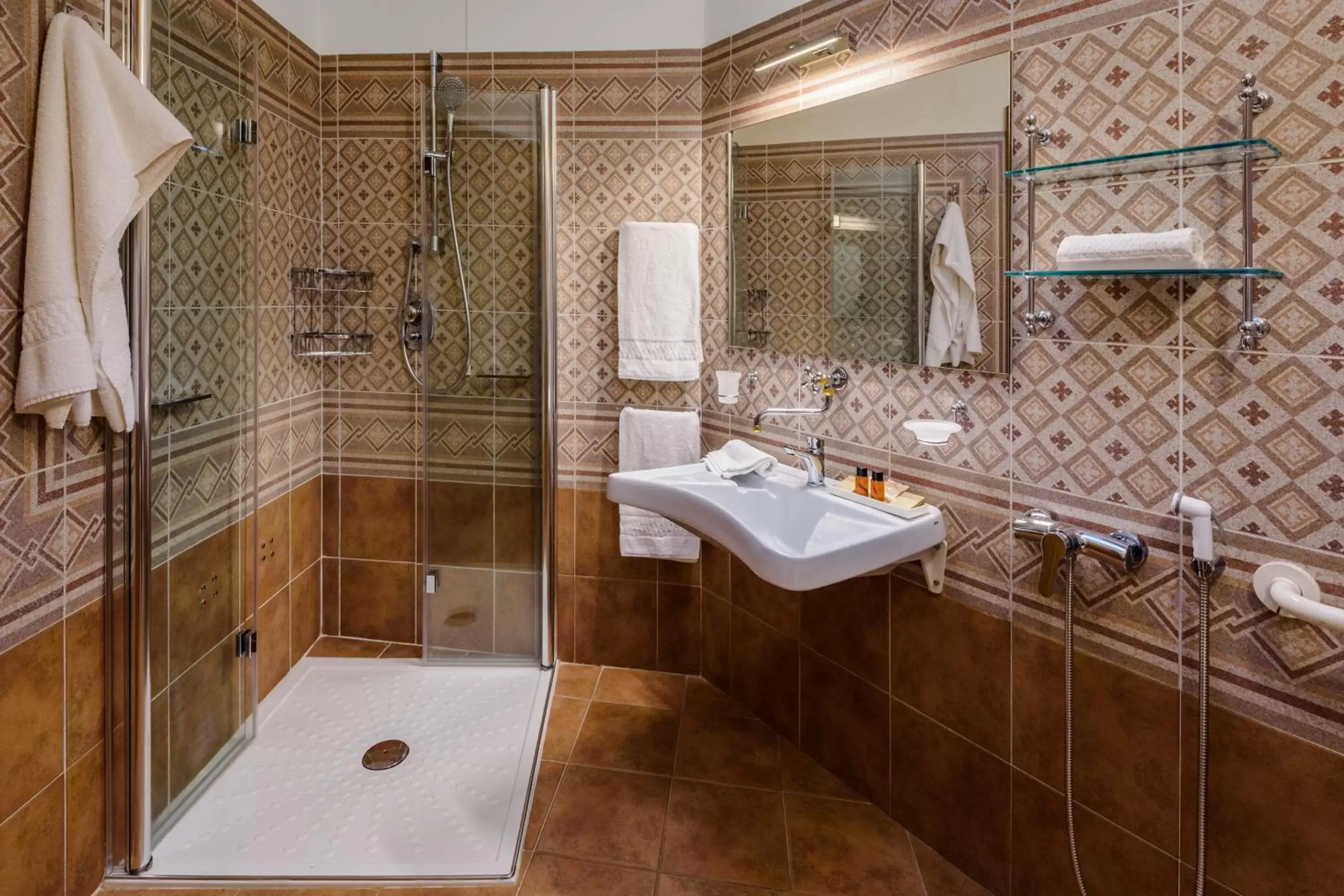 Shower, Bathroom in Hotel San Gregorio