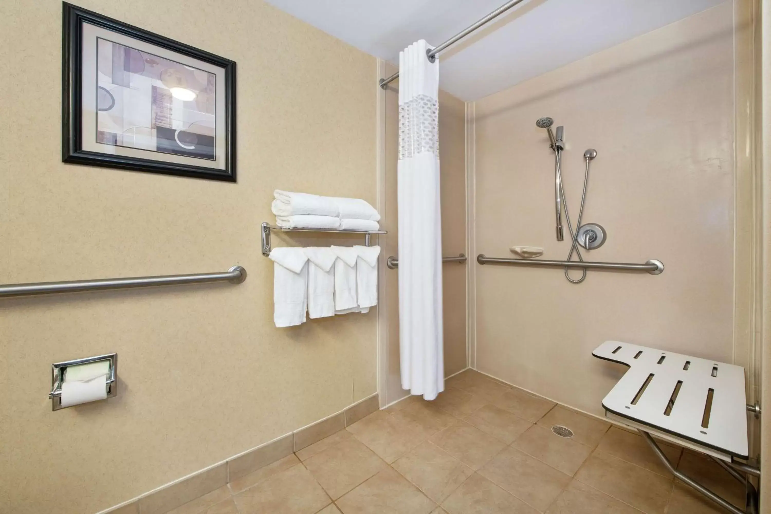Shower, Bathroom in Hampton Inn & Suites Burlington