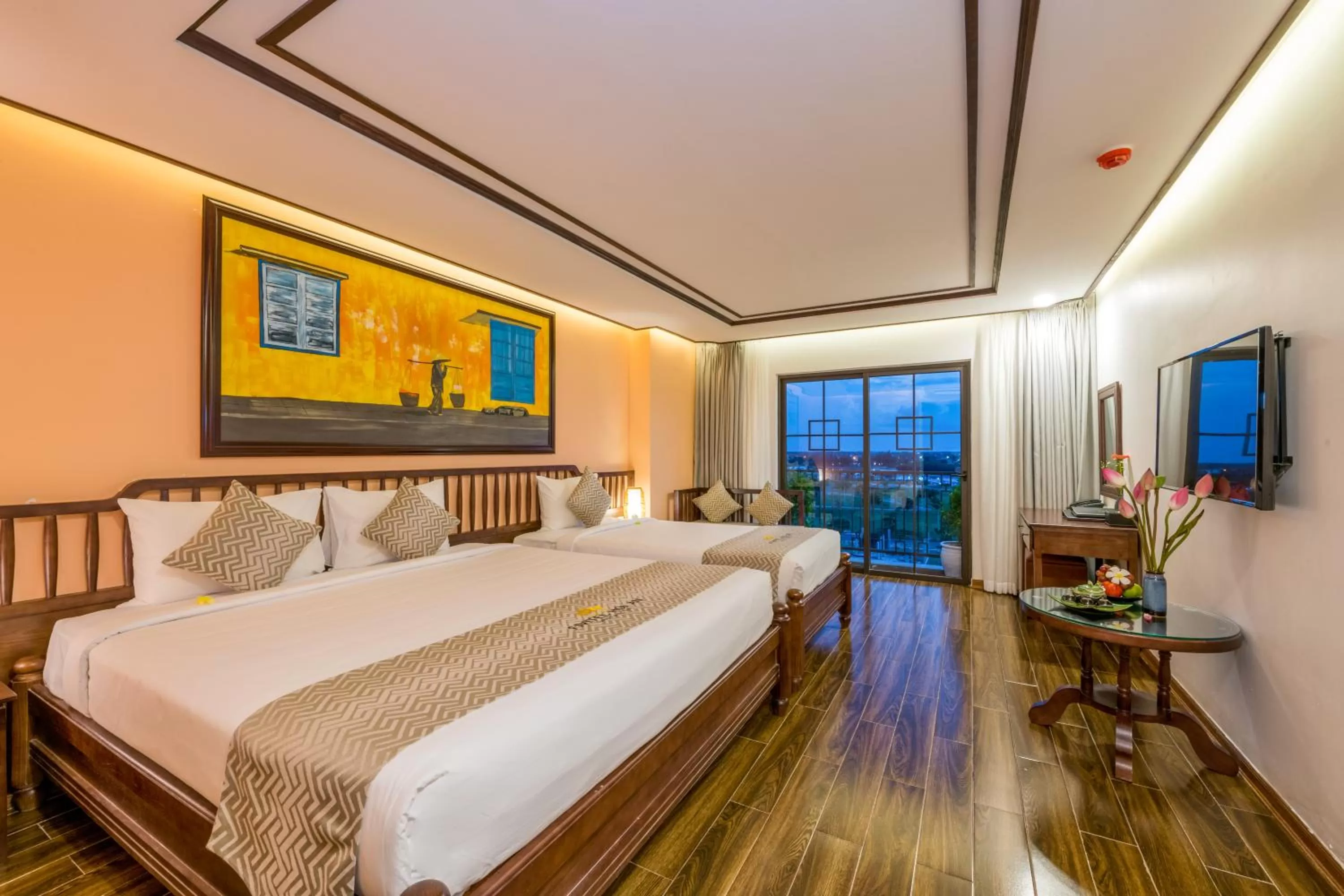 Bed in Fivitel Hoi An Hotel