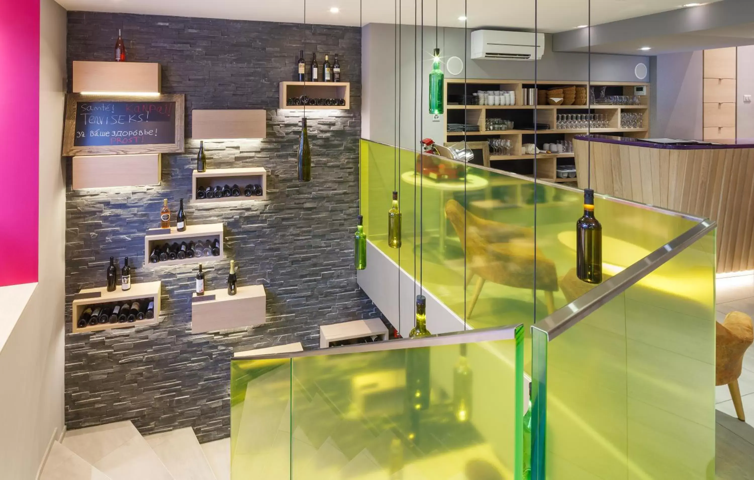 Lounge or bar in Swiss Wine by Fassbind Lounge or bar in Swiss Wine by Fassbind