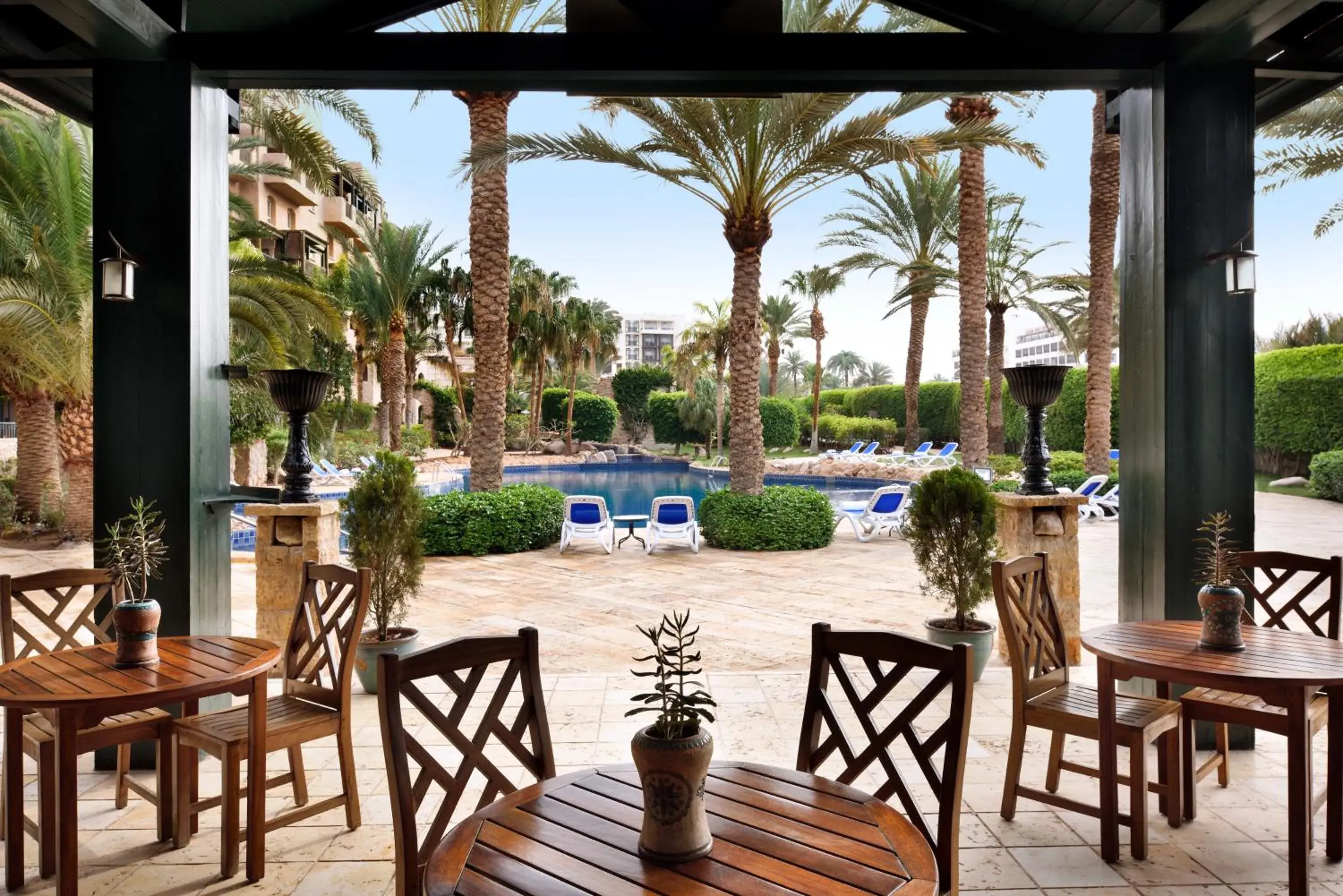 Patio, Swimming Pool in Movenpick Resort & Residences Aqaba