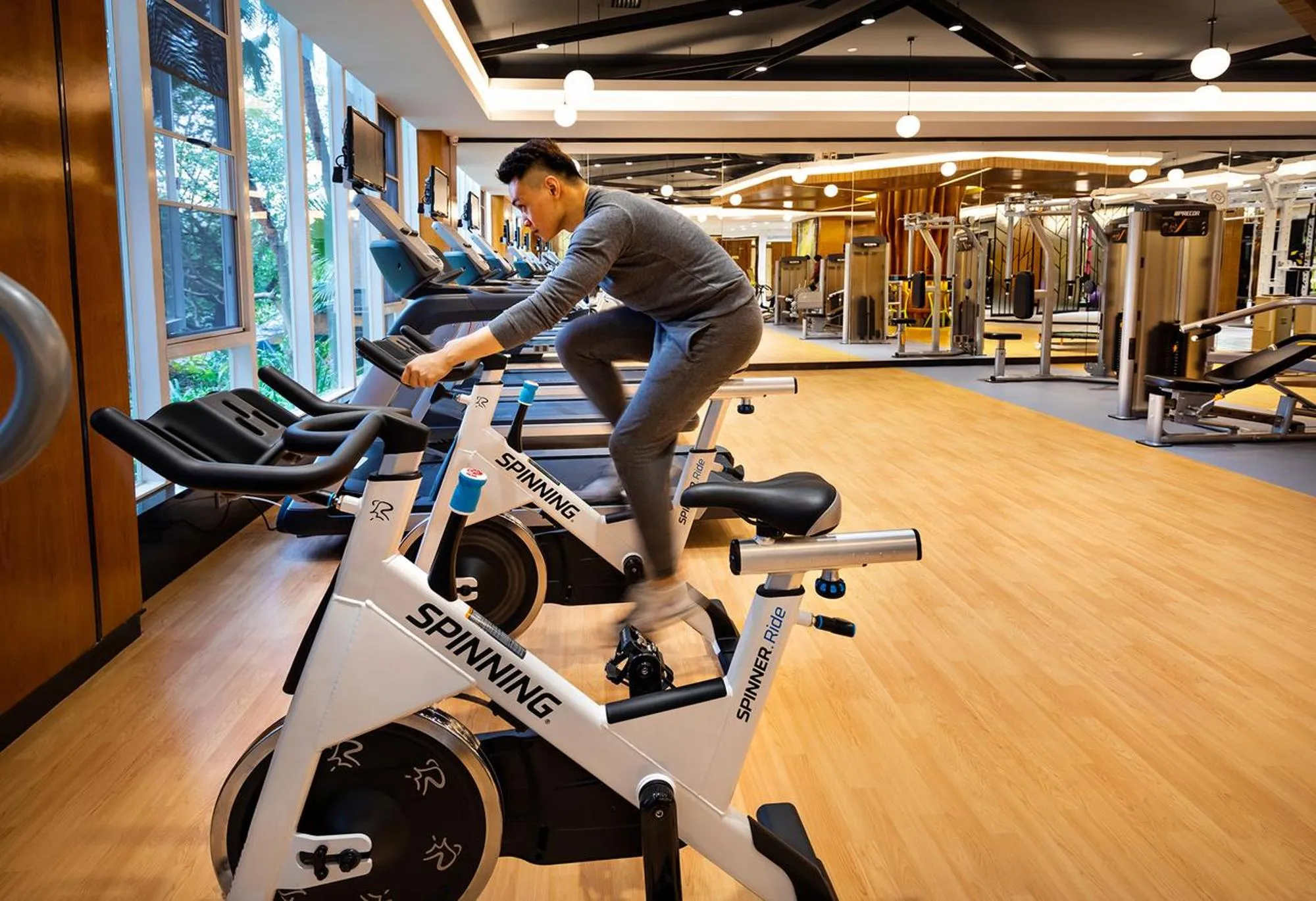 Fitness centre/facilities in Good View Hotel Tangxia - 15 mins drive from Dongguan South Railway Station