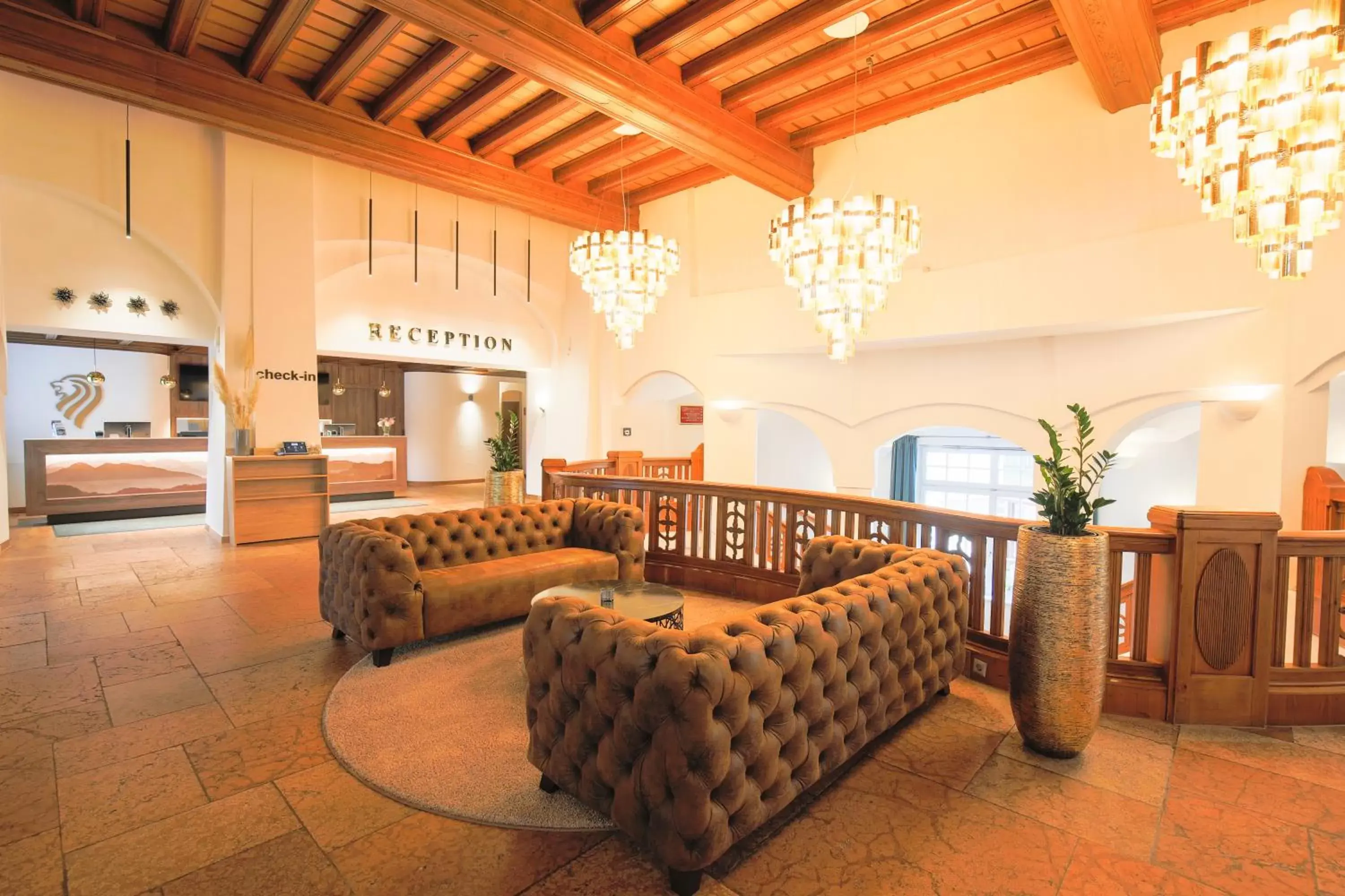 Lobby or reception, Seating Area in Best Western Premier Bayerischer Hof Miesbach