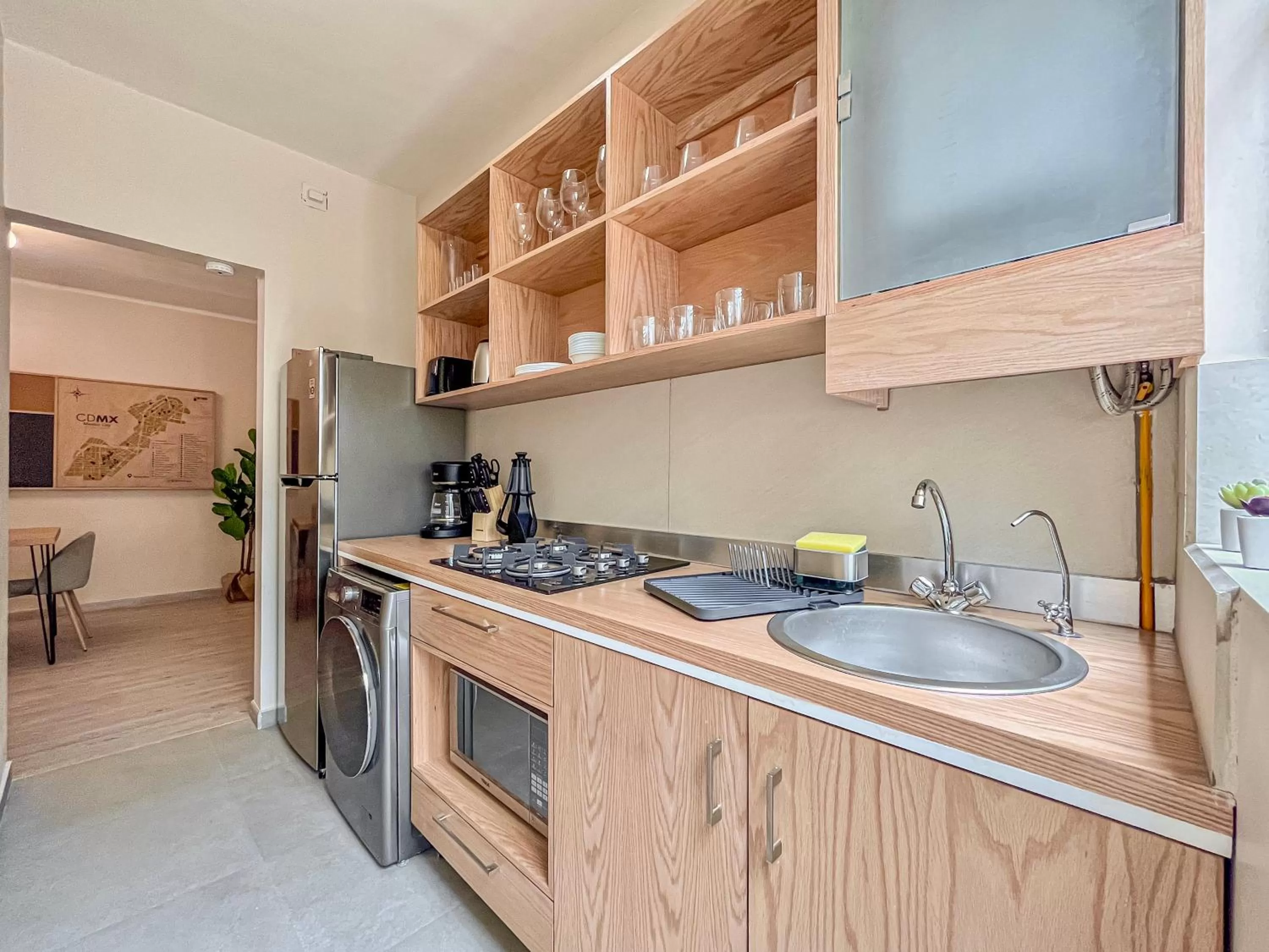 Kitchen or kitchenette in Mi Zona Lodging WTC