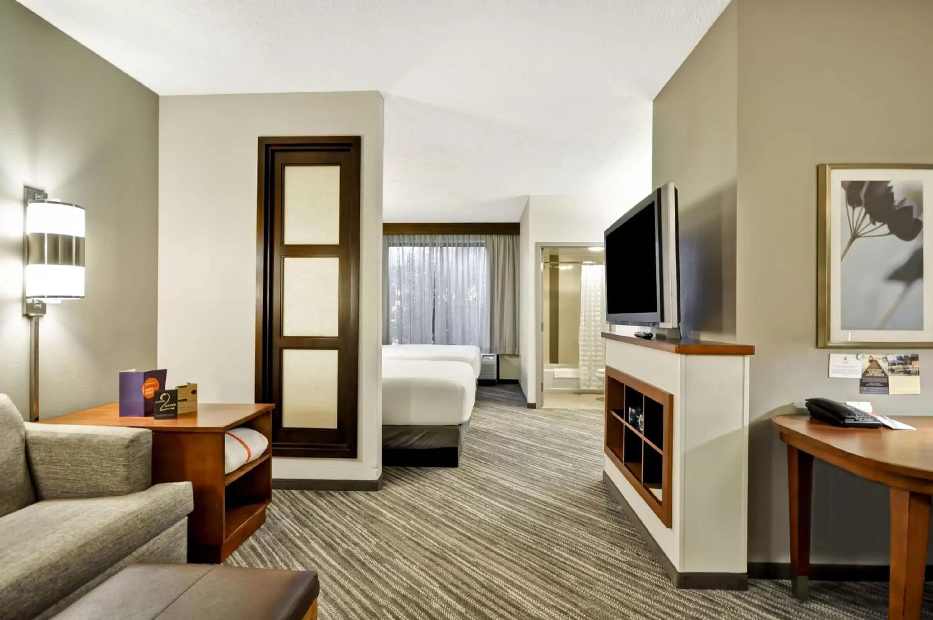 Photo of the whole room, TV/Entertainment Center in Hyatt Place Tampa Airport/Westshore