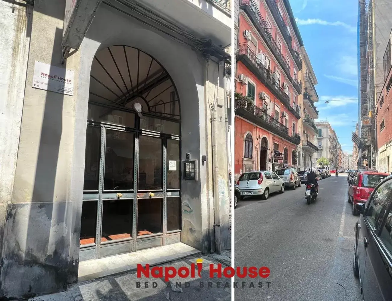 Facade/entrance in B&B Napoli House