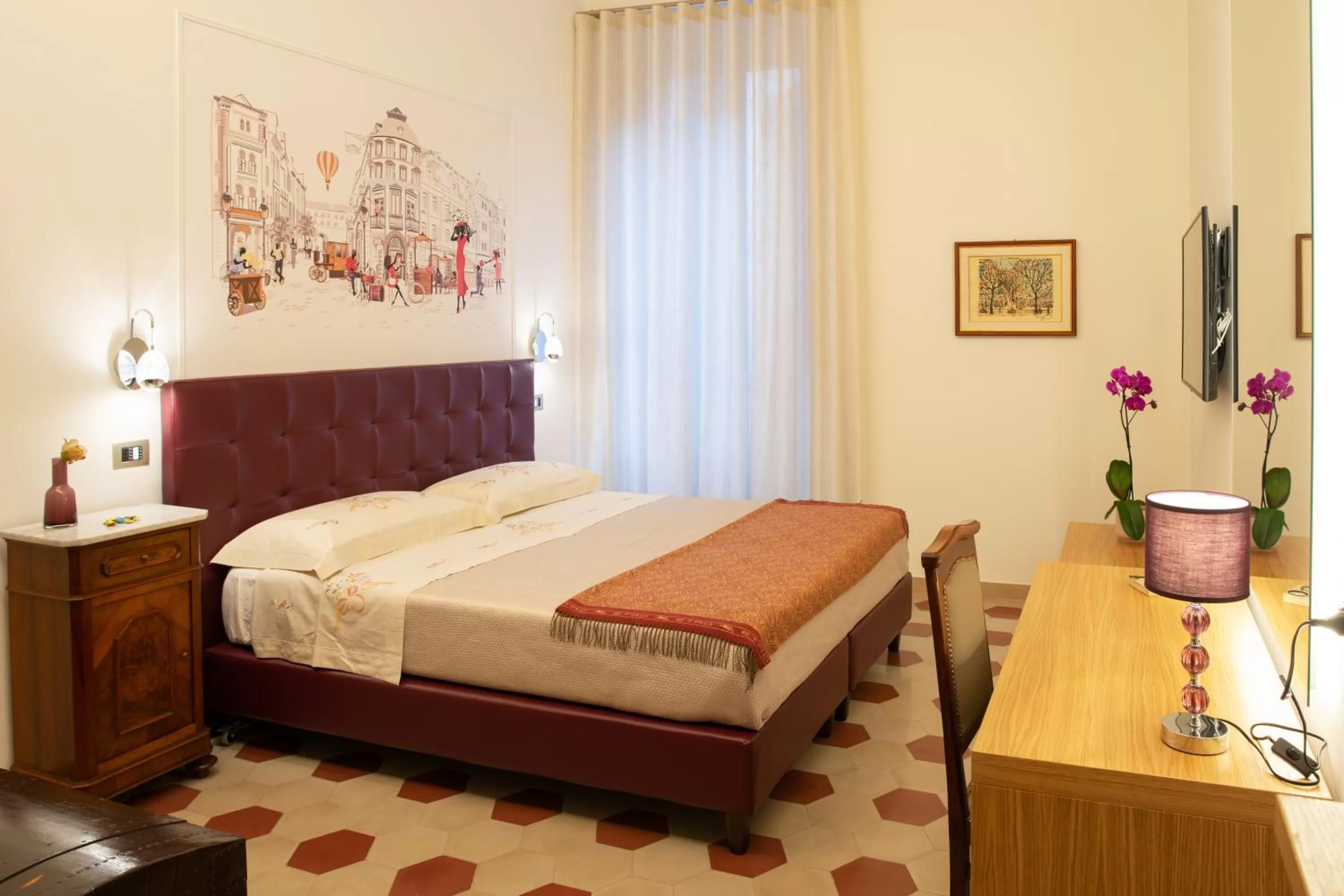 Decorative detail, Bed in Portica10 Assisi