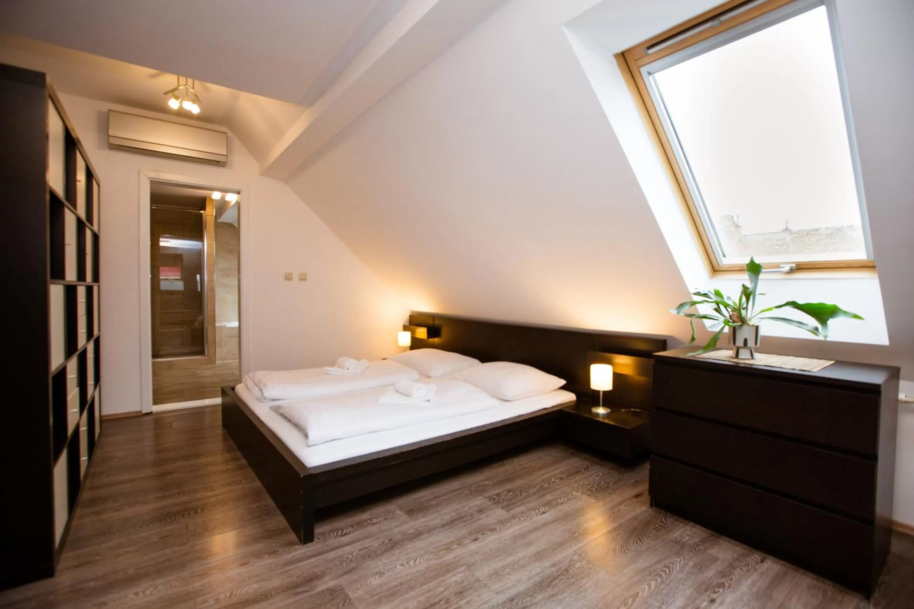 Bedroom, Bed in Hotel Litovel