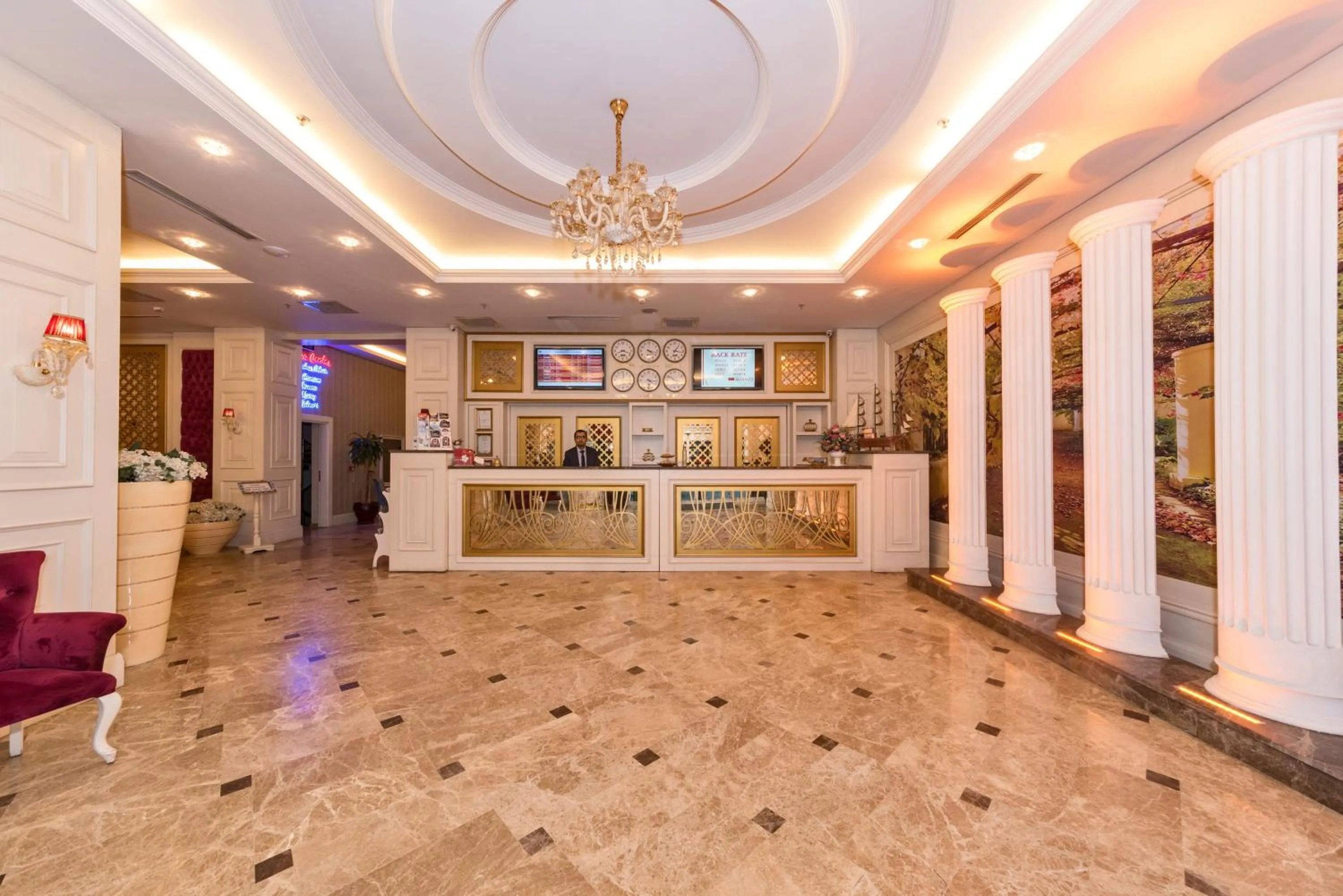 Lobby or reception in Marnas Hotels