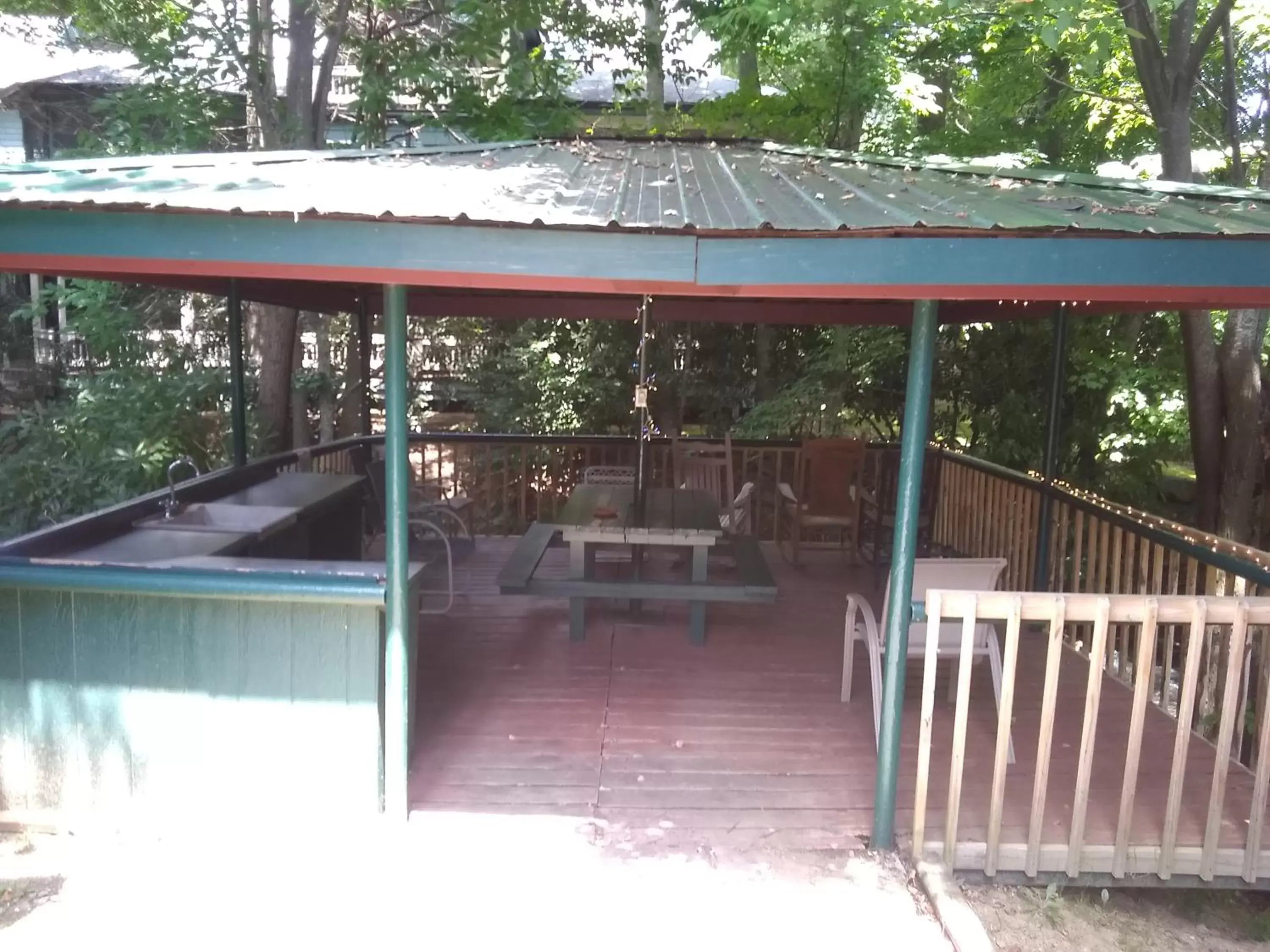 Patio in Stony Creek Motel