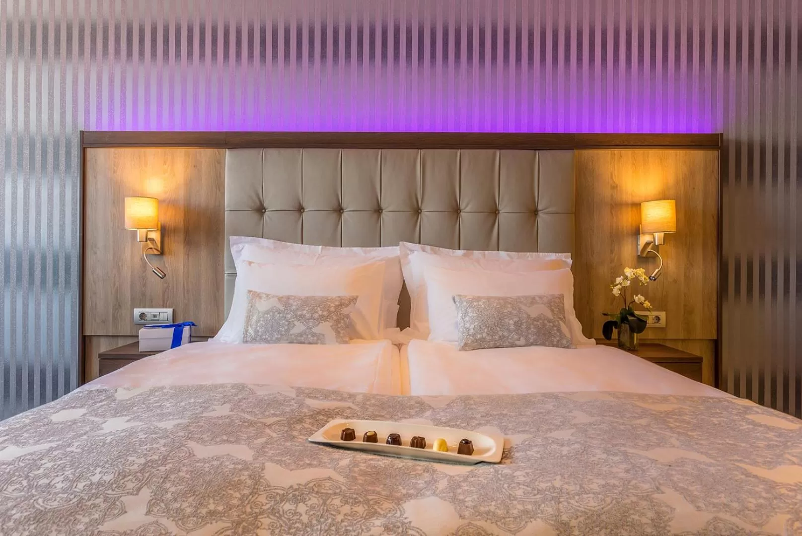 Bed in Admiral Hotel