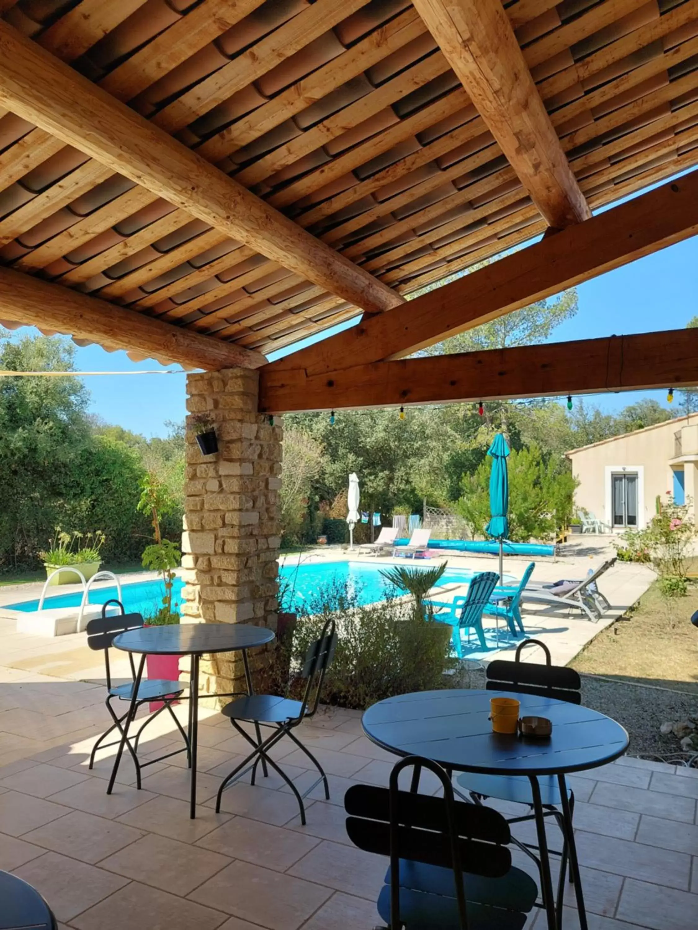 Breakfast, Swimming Pool in Maison d'Hôtes & Spa La Chêneraie-Provence Ventoux