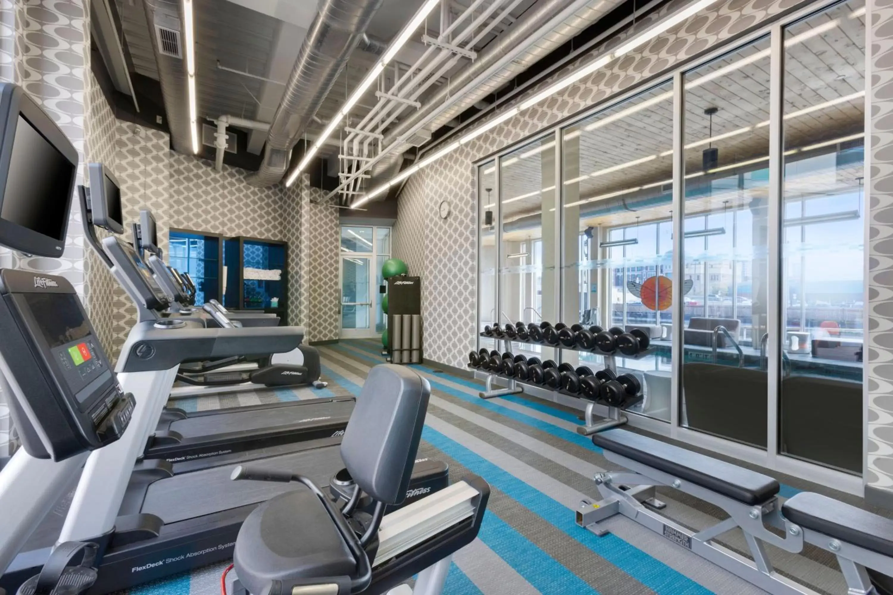 Fitness centre/facilities, Fitness Center/Facilities in aloft Hotel Milwaukee Downtown