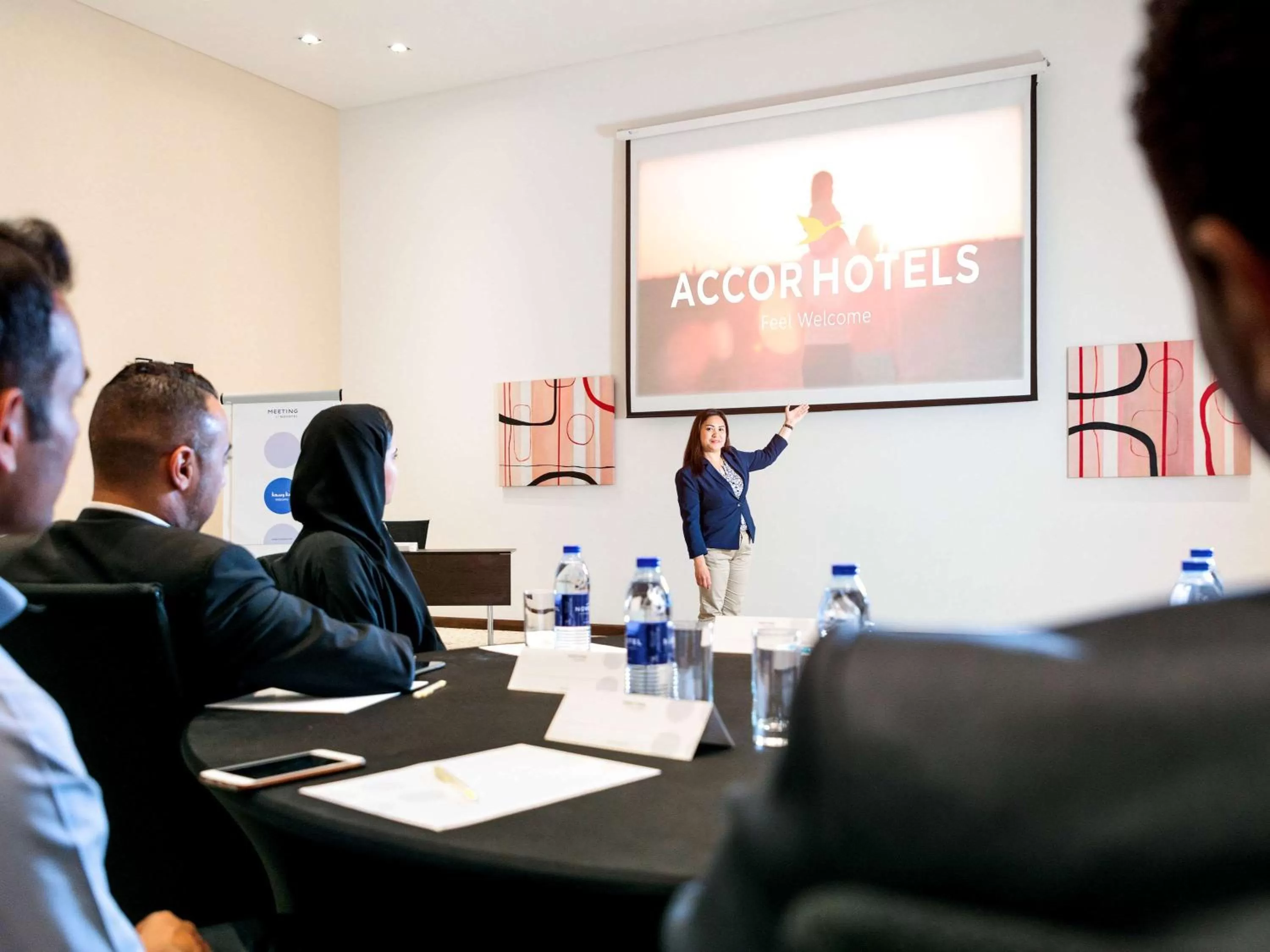 On site in Novotel Abu Dhabi Gate