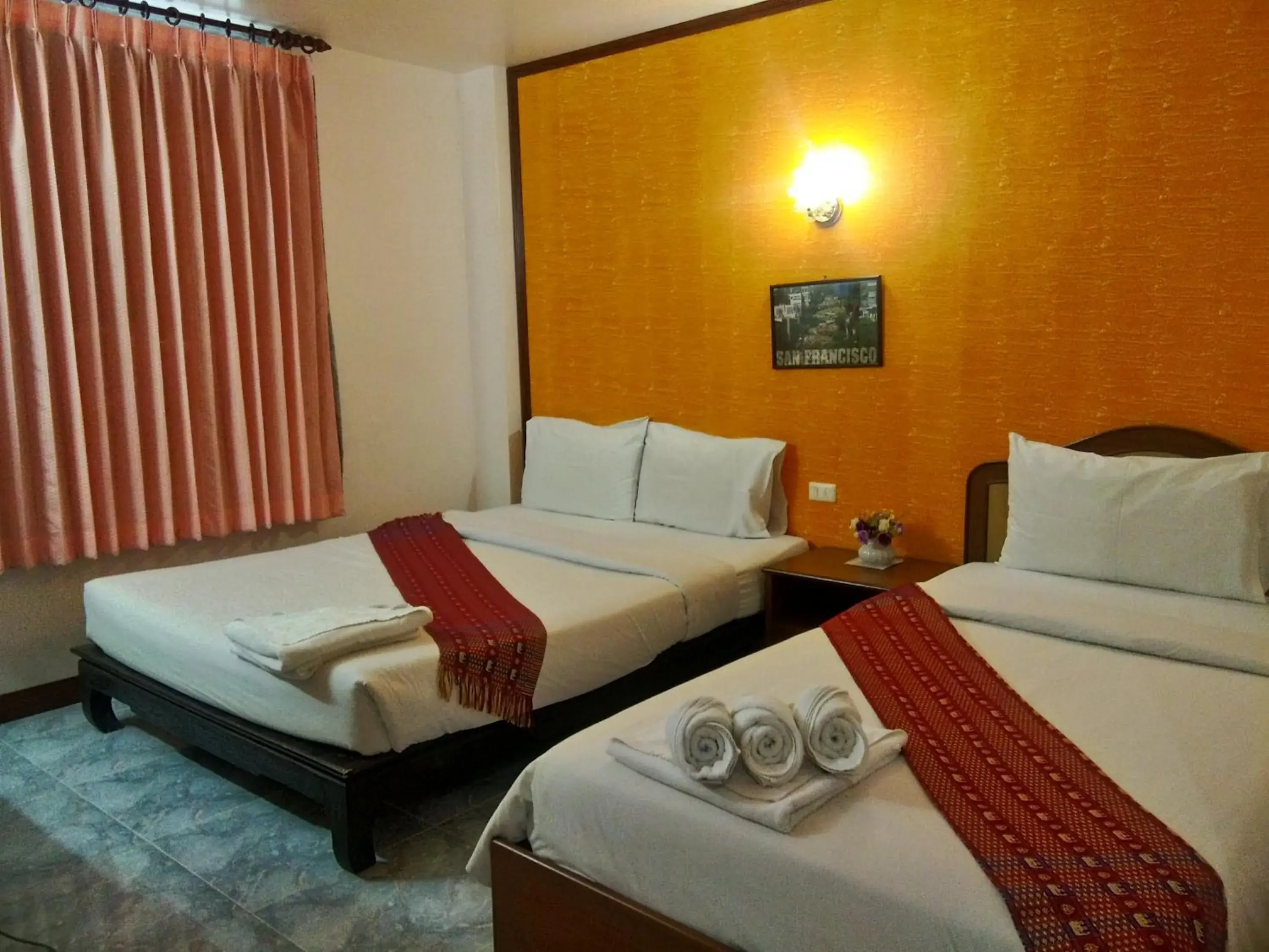 Bed, Room Photo in Thepparat Lodge Krabi