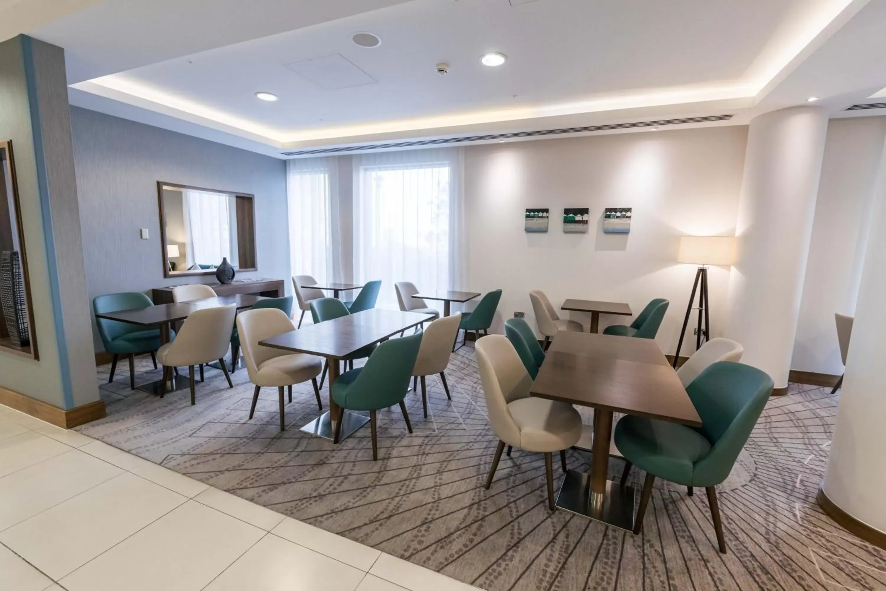 Seating area, Restaurant/Places to Eat in Hampton by Hilton Bournemouth