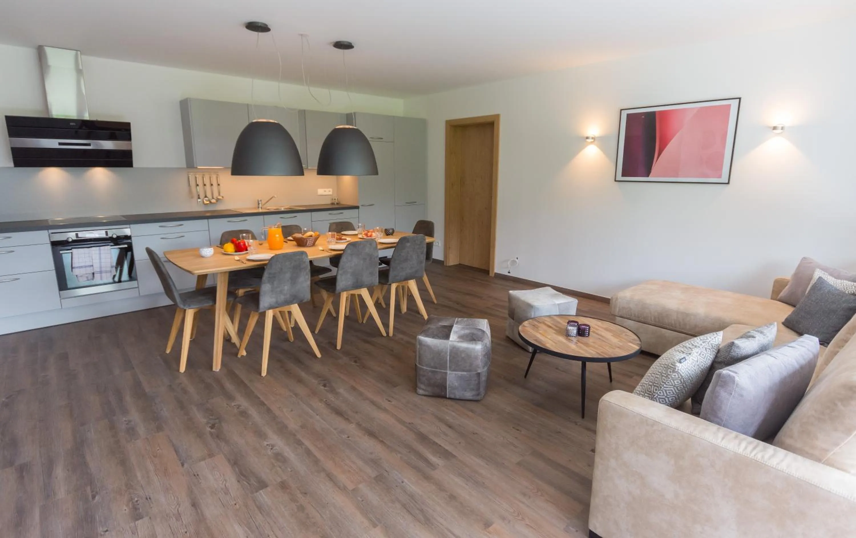 Kitchen or kitchenette, Dining Area in Schönblick Residence - Absolut Alpine Apartments