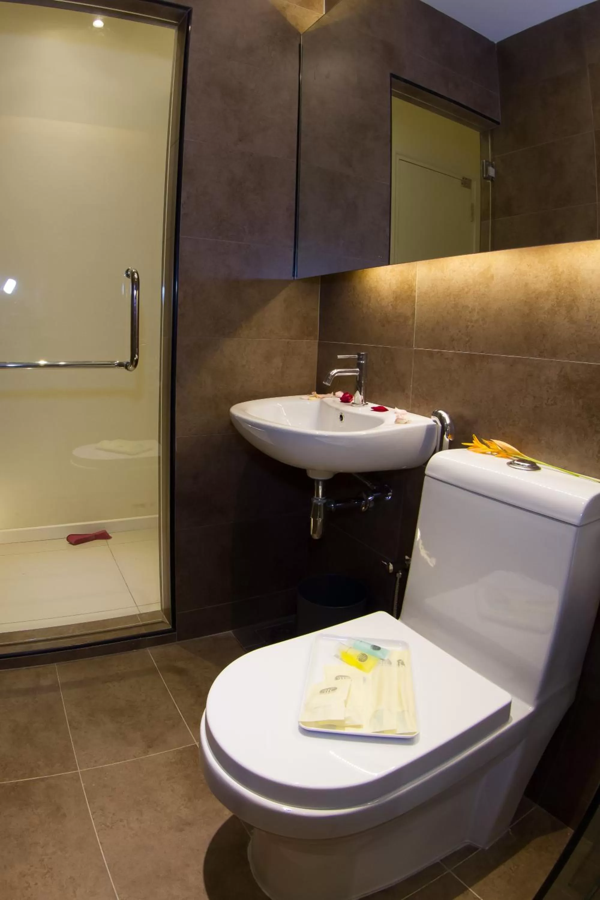 Toilet in Mood Hotel