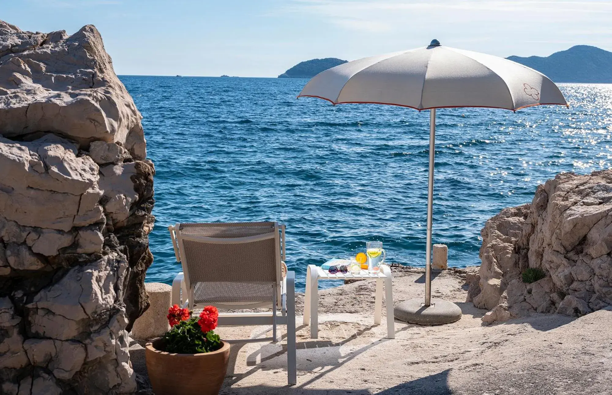 Beach in Sun Gardens Dubrovnik