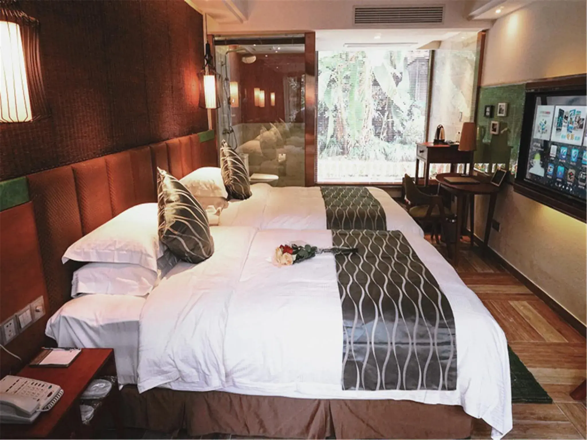 Bedroom, Bed in Yurong West-Lake-Cottage Holiday Hotel Hangzhou