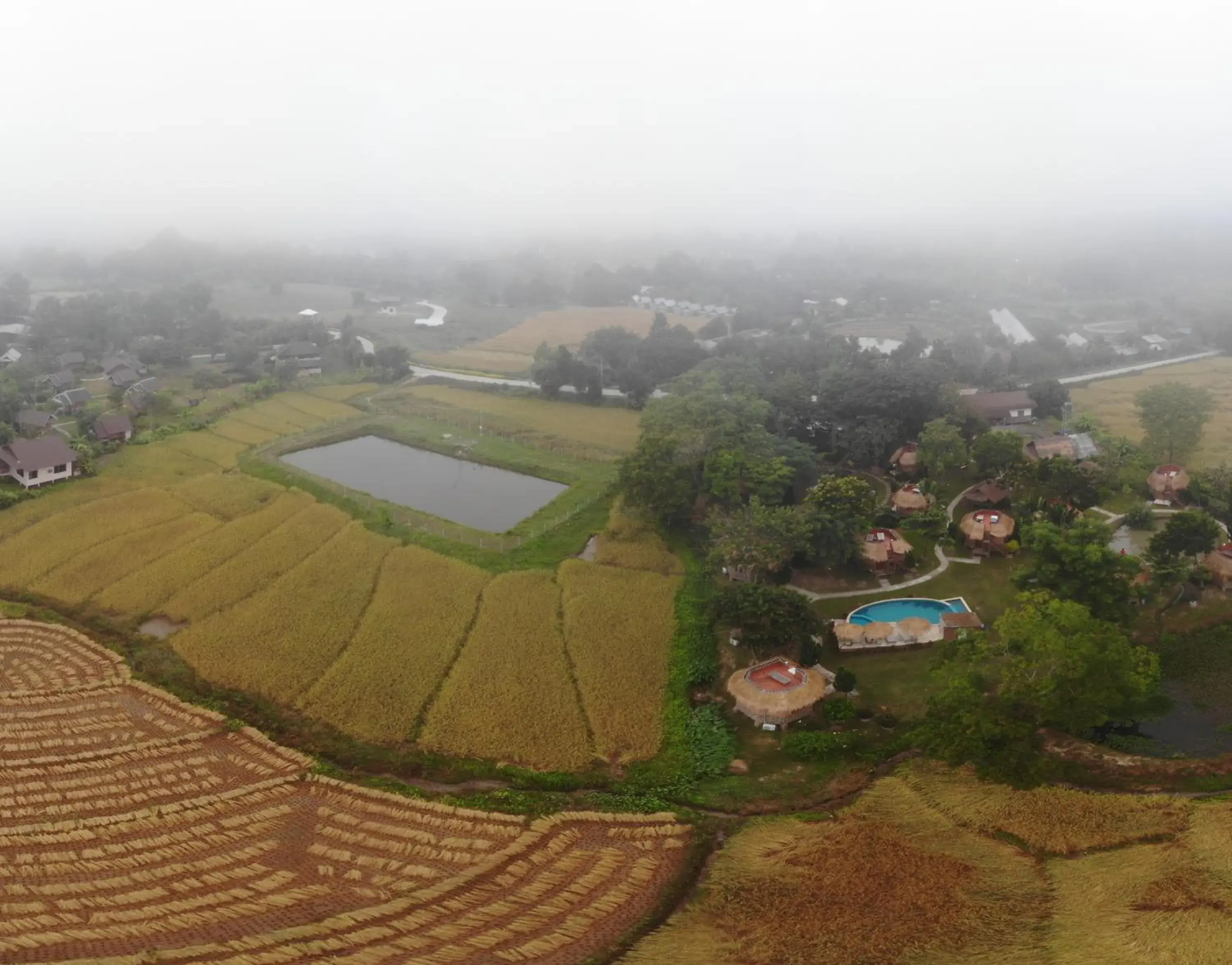 Bird's-eye View in The Countryside Resort Pai