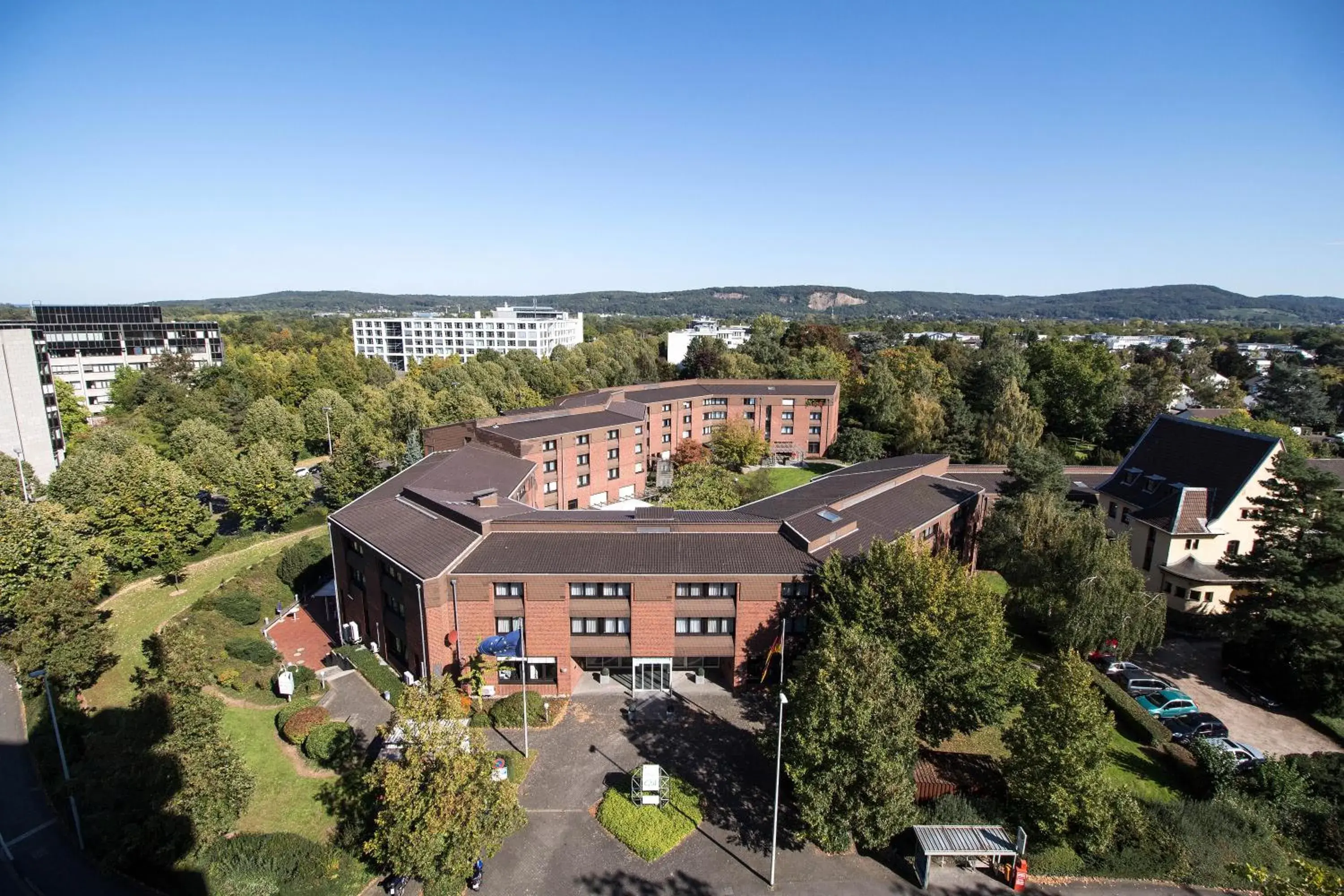 Property building, Bird's-eye View in Hotel Gustav-Stresemann-Institut