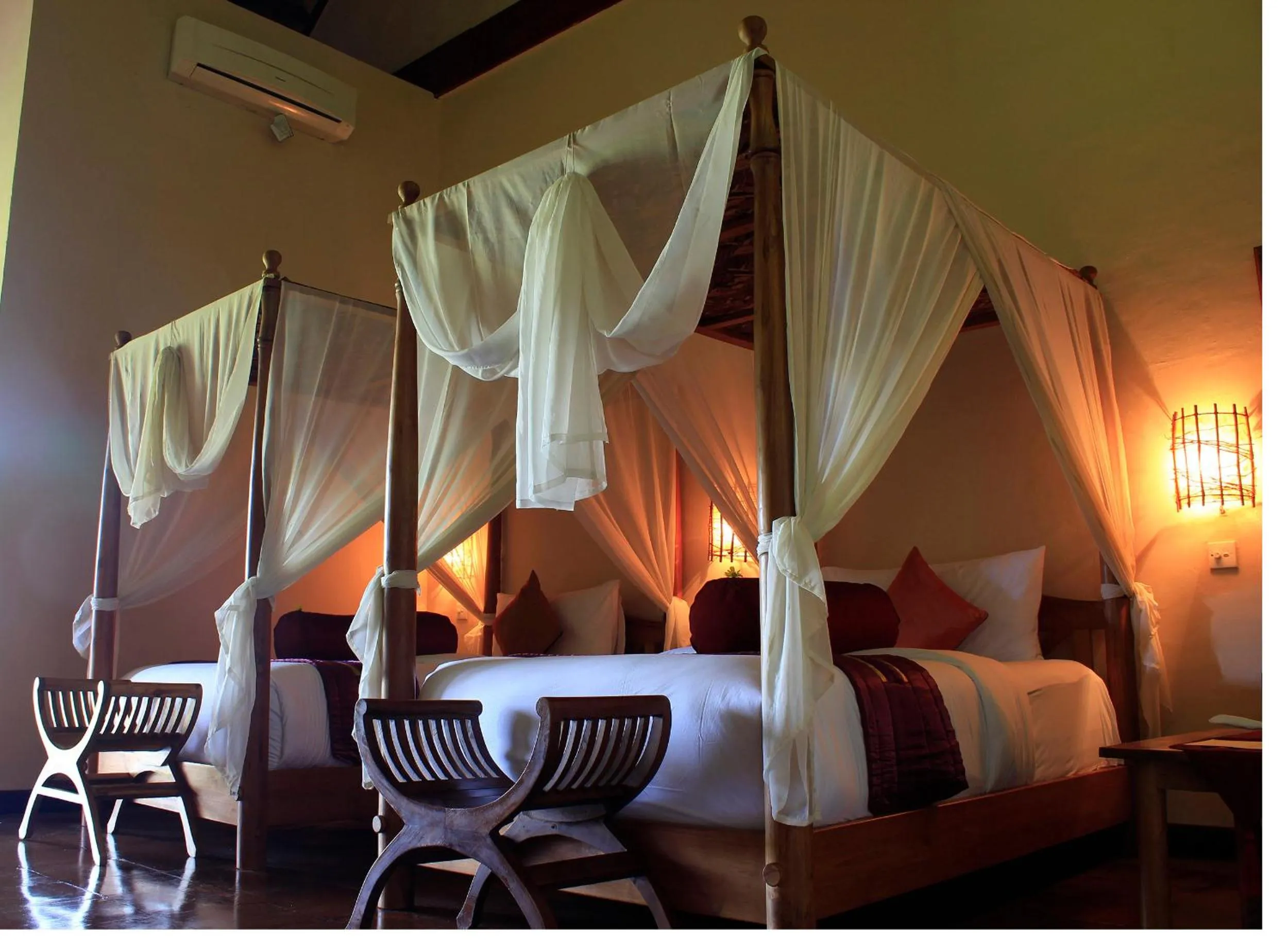 Bed in Junjungan Ubud Hotel and Spa